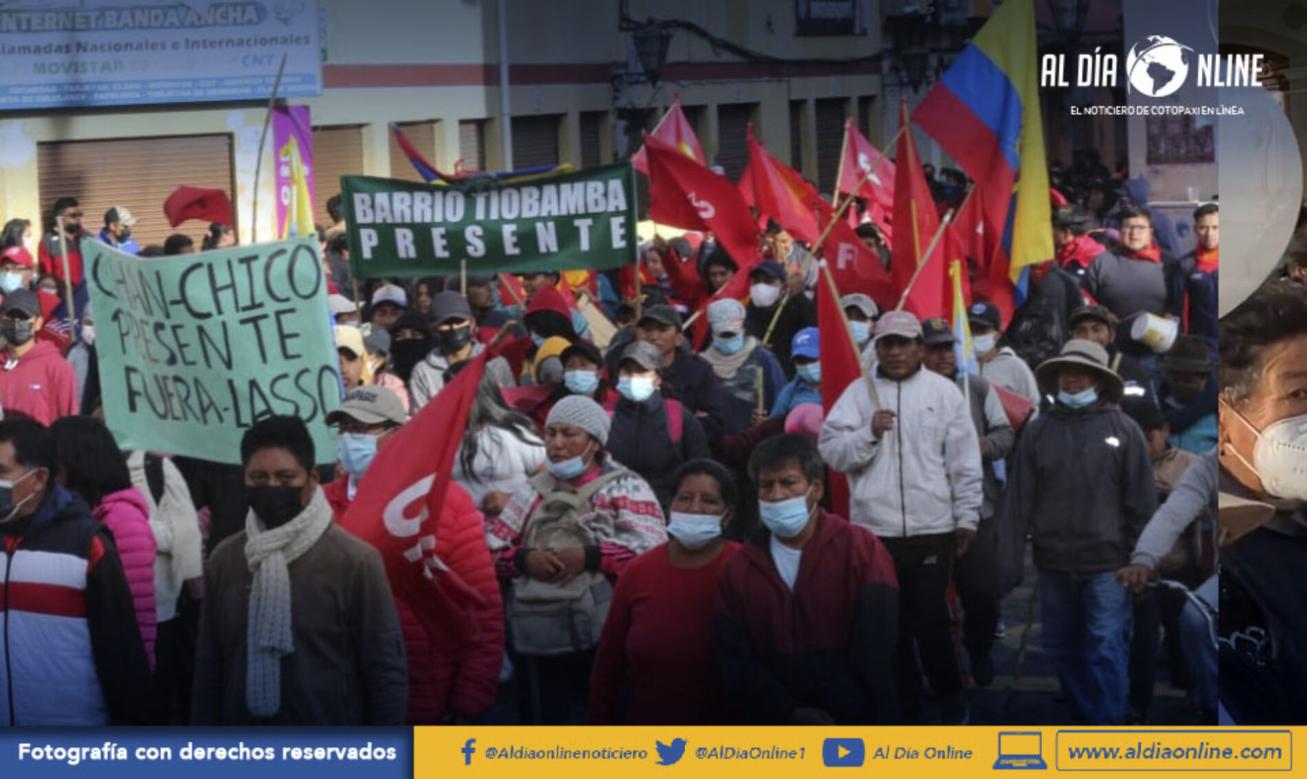 LATACUNGA VIVIÓ MARCHAS Y CONTRA MARCHAS EN EL DÉCIMO DÍA DE MOVILIZACIONES (VIDEO)