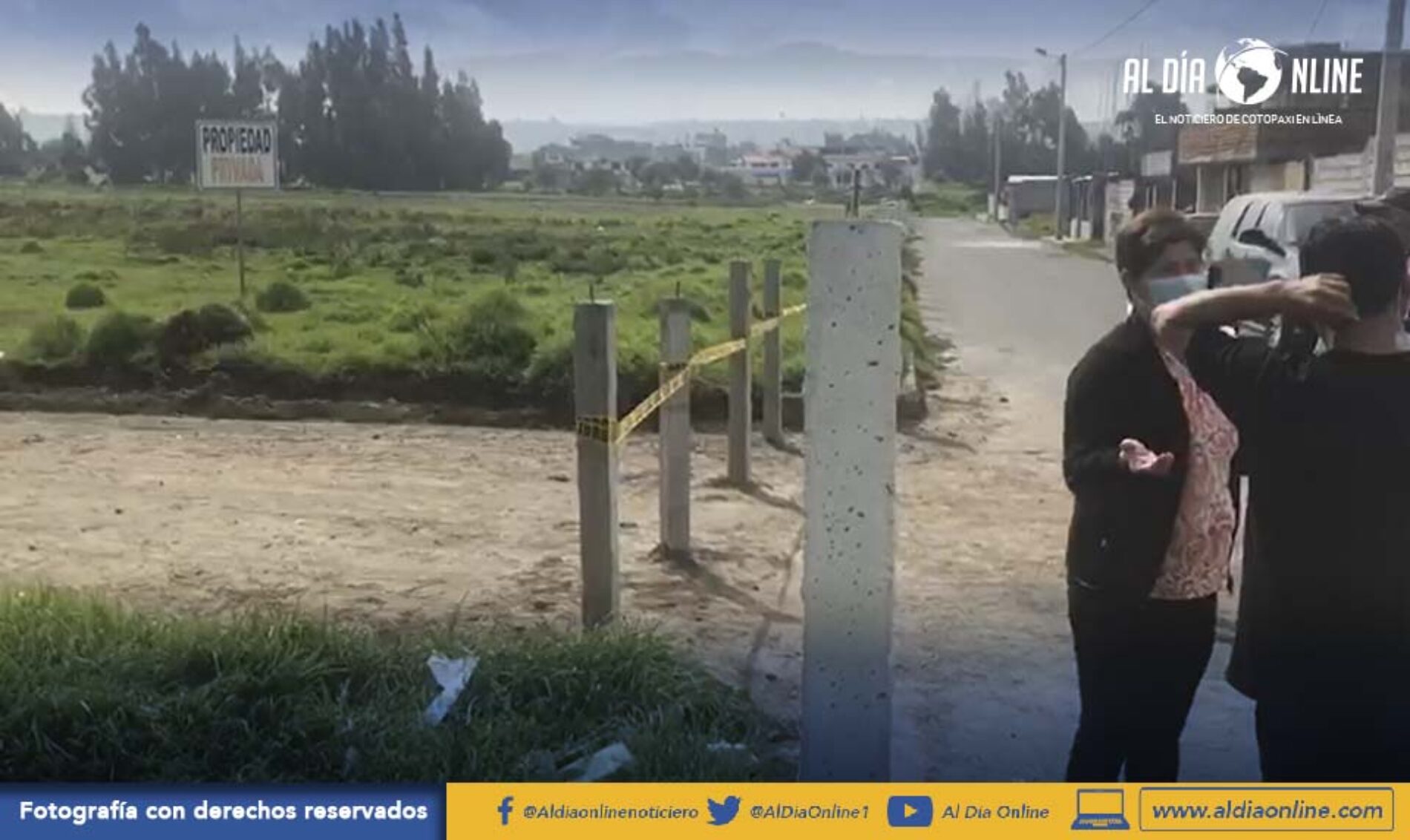VÍA CERRADA SERÍA PREDIO PARTICULAR INFORMA DIRECCIÓN DE PLANIFICACIÓN DEL GADM LATACUNGA. (VIDEO)