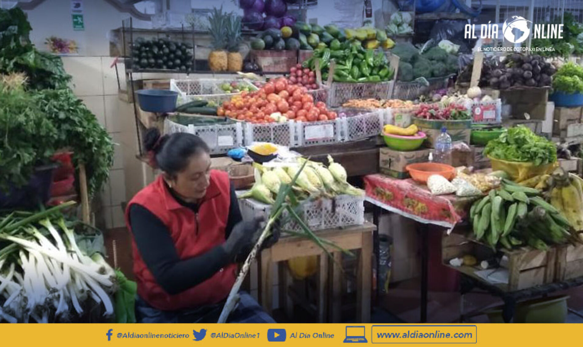 MERCADO CERRADO DE LATACUNGA ATIENDE DE 07H00 A 10H00 CON MEDIDAS DE SEGURIDAD (VIDEO)