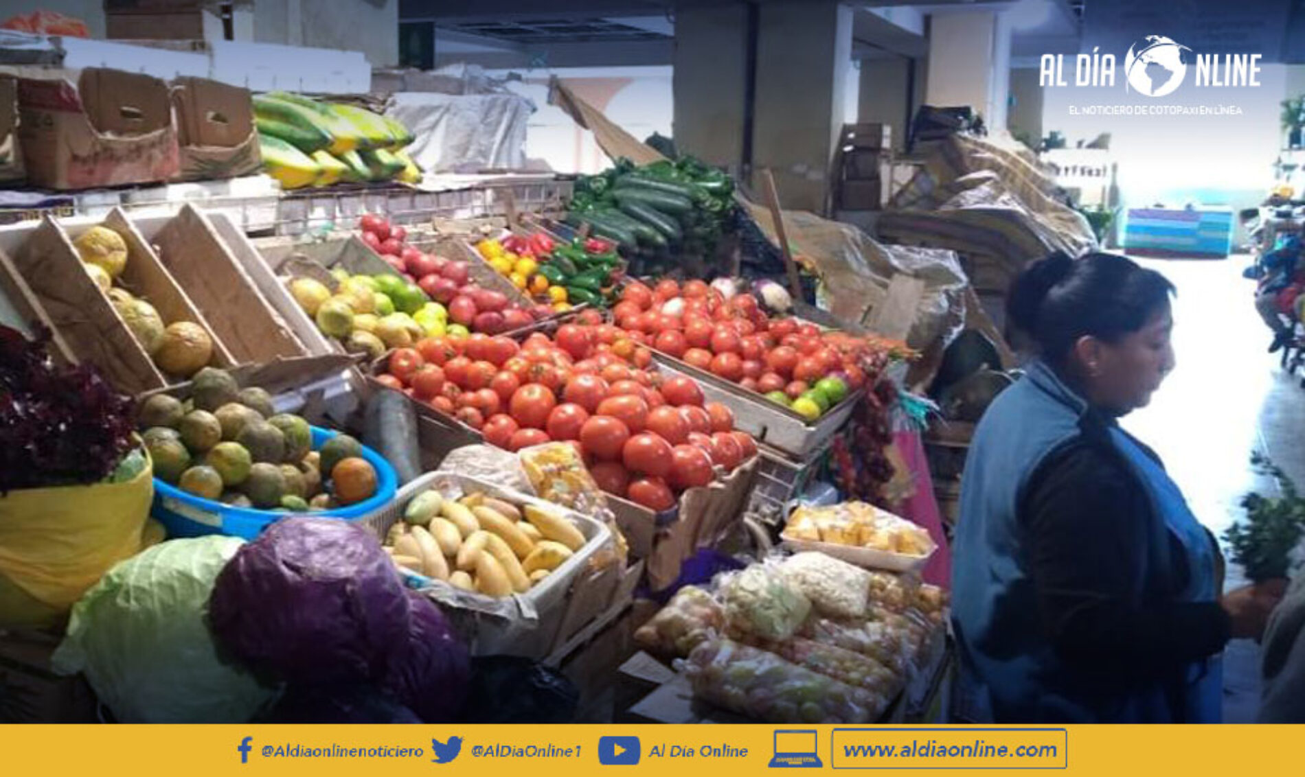 MERCADO CERRADO DE LATACUNGA ATIENDE DE 07H00 A 10H00 CON MEDIDAS DE SEGURIDAD (VIDEO)