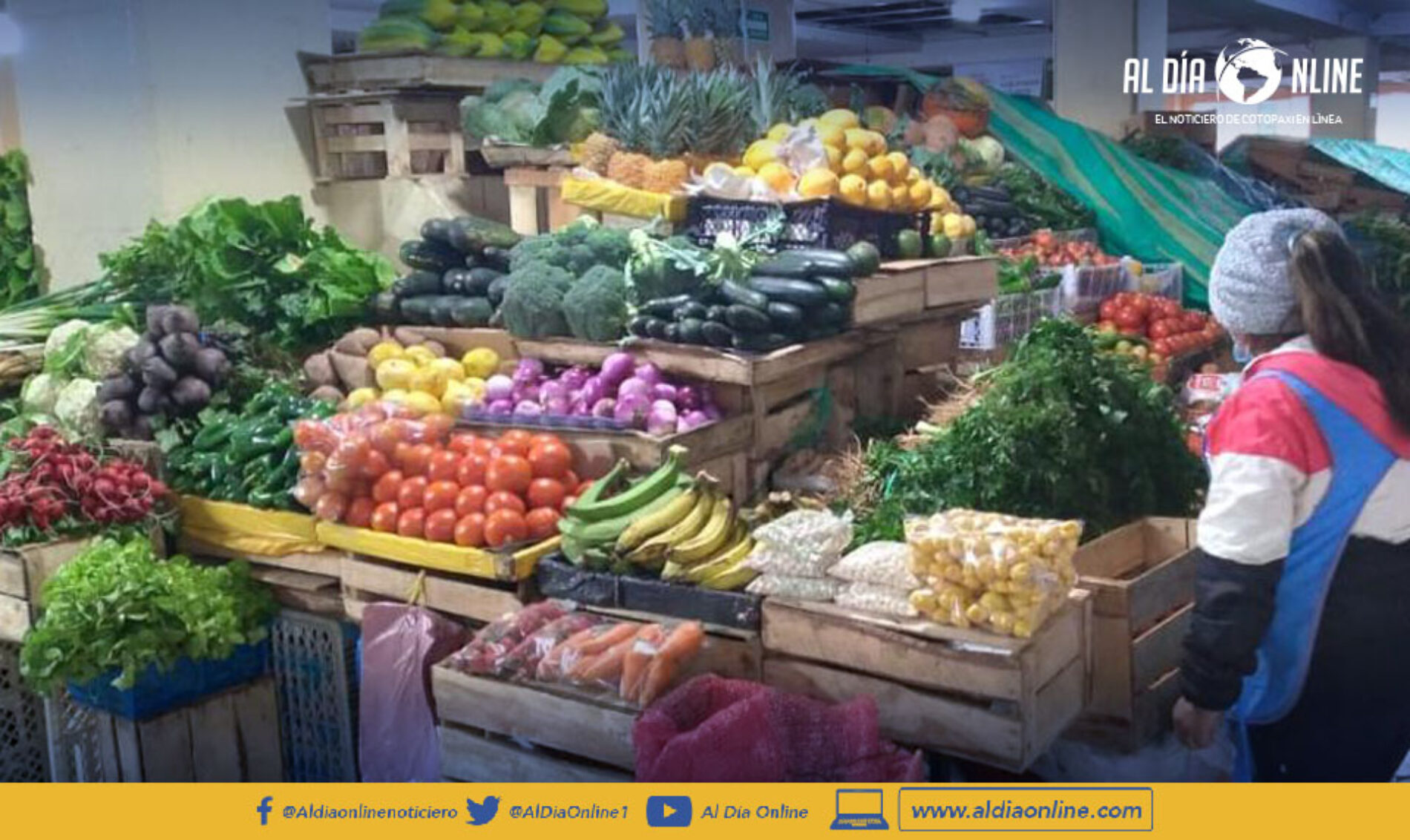 MERCADO CERRADO DE LATACUNGA ATIENDE DE 07H00 A 10H00 CON MEDIDAS DE SEGURIDAD (VIDEO)