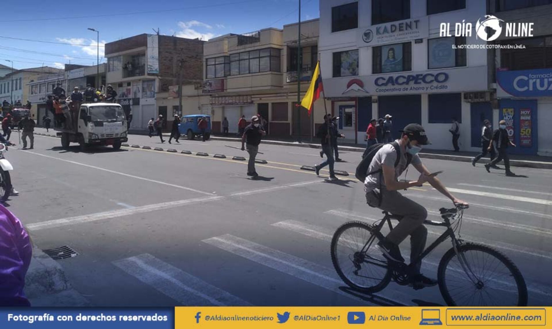 GOBERNADOR DE COTOPAXI ASEGURA QUE MANIFESTACIONES VIOLENTAS SE HAN DADO DESDE EL INICIO.(AUDIO)
