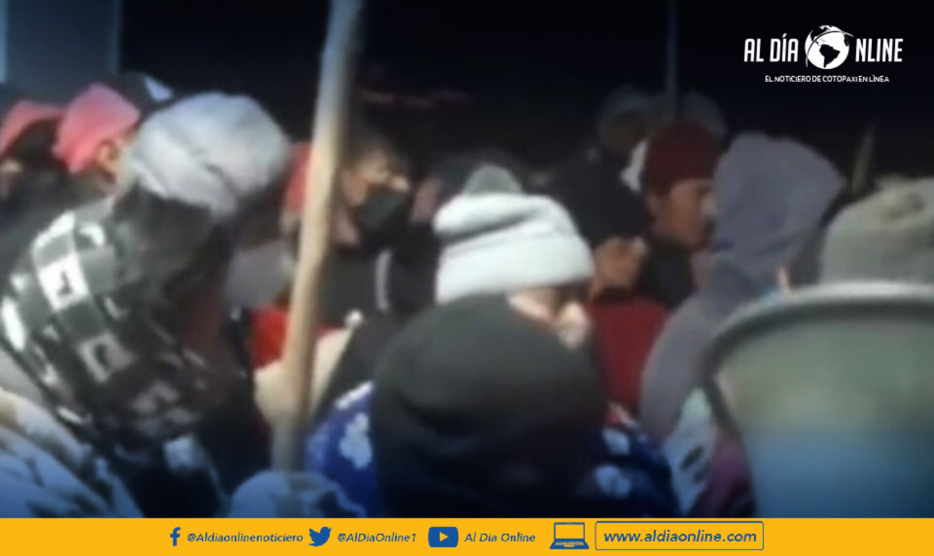 MANIFESTANTES OBLIGAN A DESCONECTAR SUBESTACIÓN ELÉCTRICA TISALEO