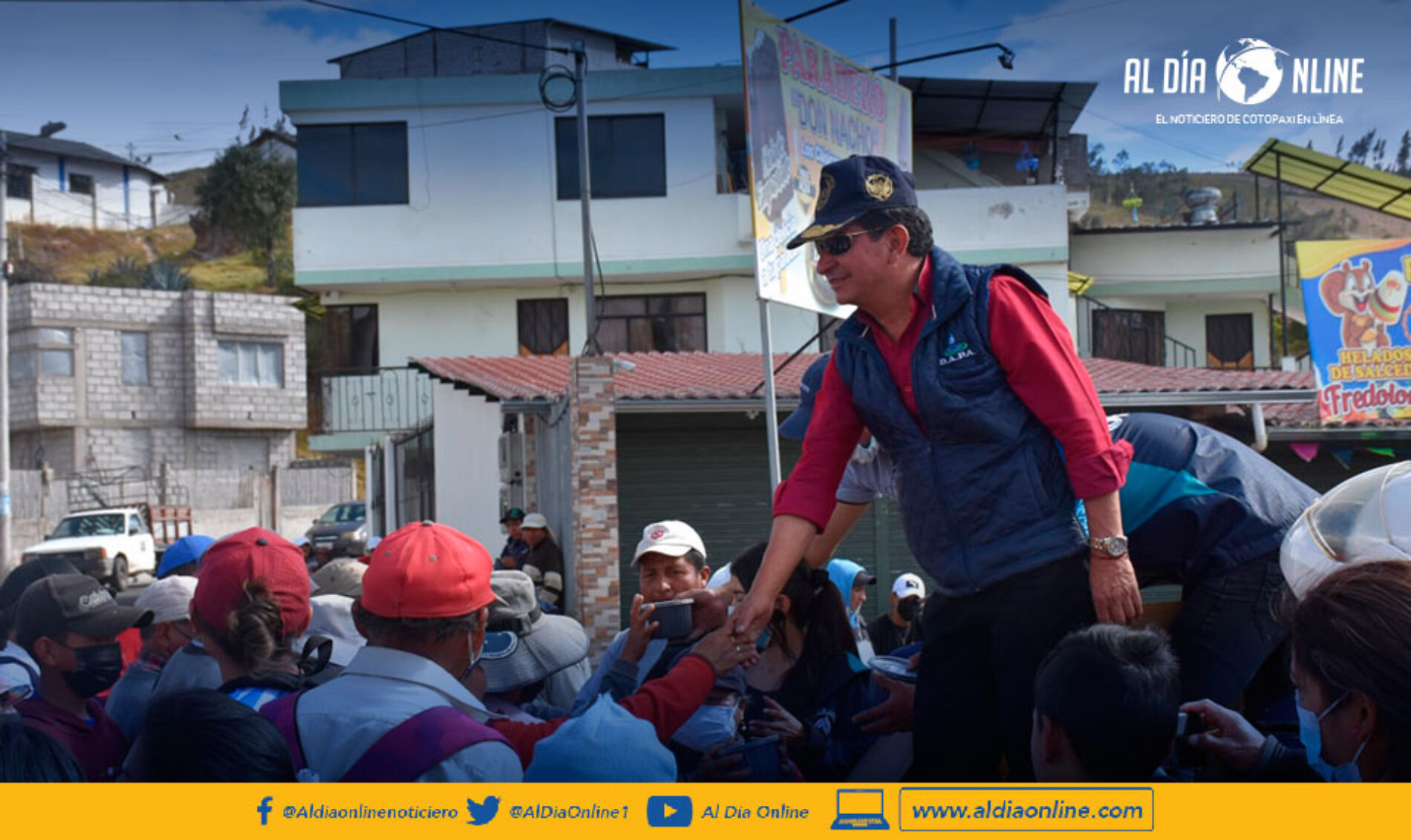 ALCALDE DE SALCEDO RATIFICA EL APOYO A LA LUCHA DEL PUEBLO