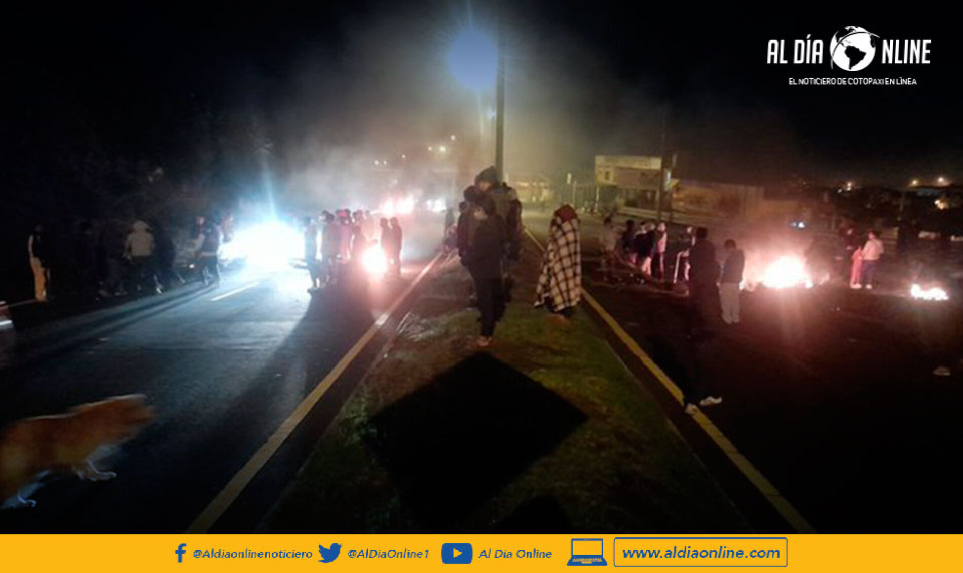 ECUADOR INICIA EL MIÉRCOLES CON 75 VÍAS CERRADAS EN 20 PROVINCIAS