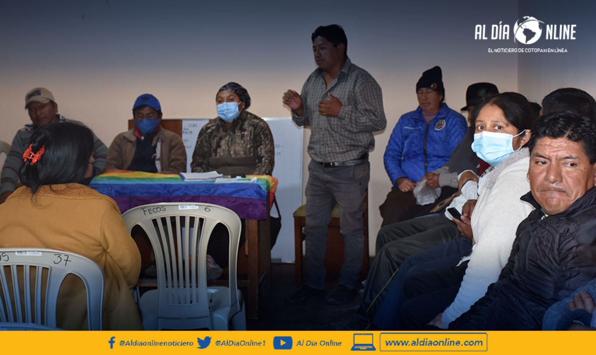 ALCALDE DE SALCEDO RATIFICA EL APOYO A LA LUCHA DEL PUEBLO