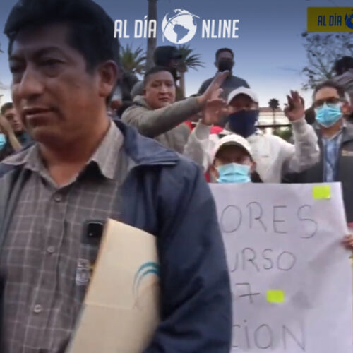 25 TRABAJADORES A ESPERA DE SER REUBICADOS EN LA MUNICIPALIDAD DE LATACUNGA (VIDEO)