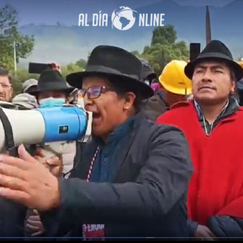 DIRIGENCIA INDÍGENA ESPERAN ESTA TARDE A LAS 14H00 EN EL PARQUE EL ARBOLITO AL PRESIDENTE LASSO (VIDEO)
