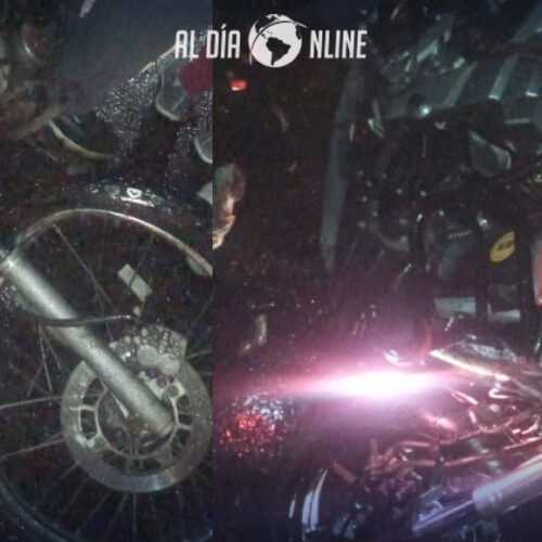 UN FALLECIDO Y DOS HERIDOS PRODUCTO  DE CHOQUE ENTRE DOS MOTOCICLETAS EN RÍO BLANCO ALTO