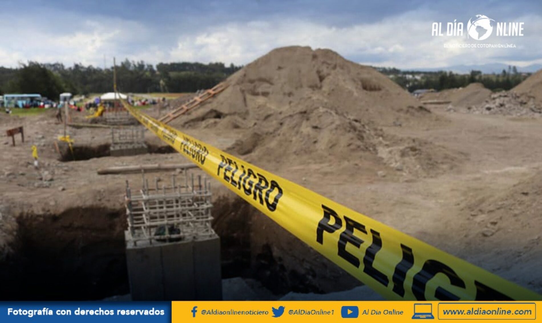 POR TEMA DEL PARO NACIONAL SUSPENDIDAS OBRAS EN LATACUNGA. (VIDEO)