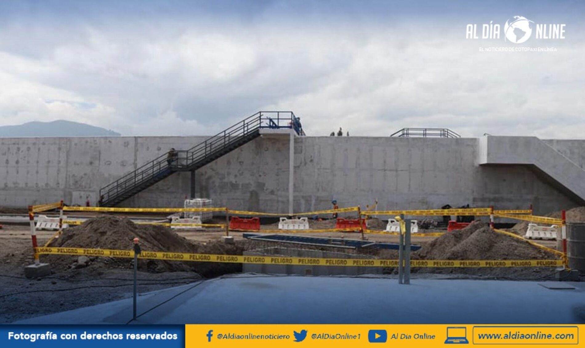 POR TEMA DEL PARO NACIONAL SUSPENDIDAS OBRAS EN LATACUNGA. (VIDEO)