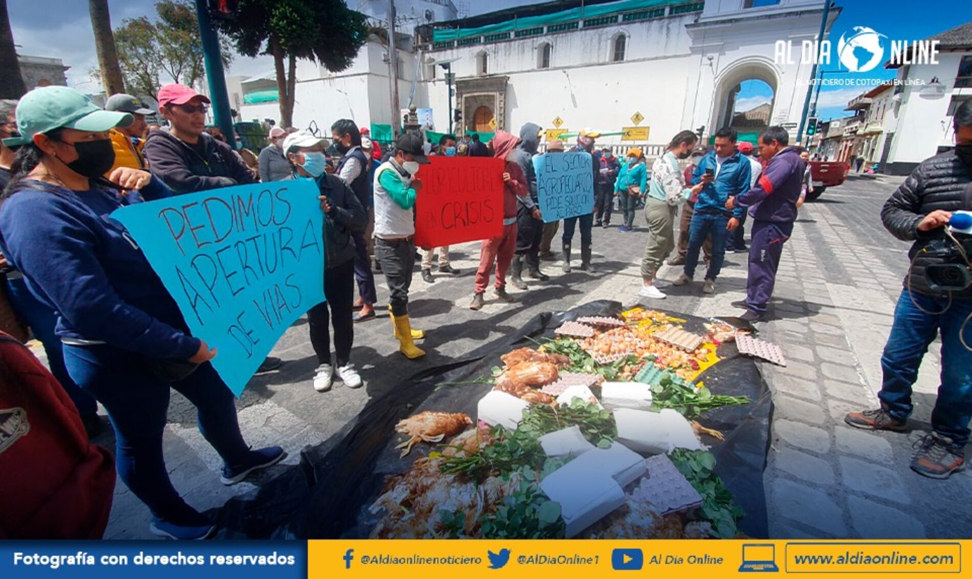 POR CIERRE DE VÍAS SITUACIÓN CRÍTICA EN AVÍCOLAS DE COTOPAXI. (VIDEO)