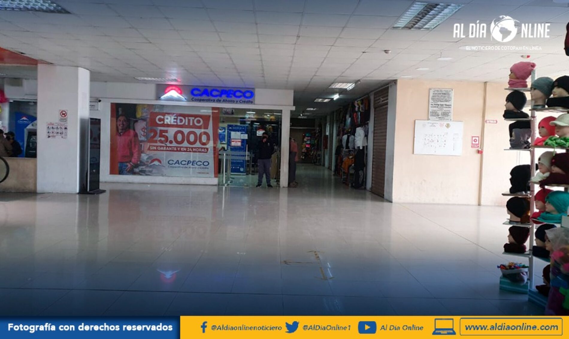 EN EL CENTRO COMERCIAL EL SALTO COMERCIANTES AFECTADOS POR PARALIZACIÓN NACIONAL. (VIDEO)