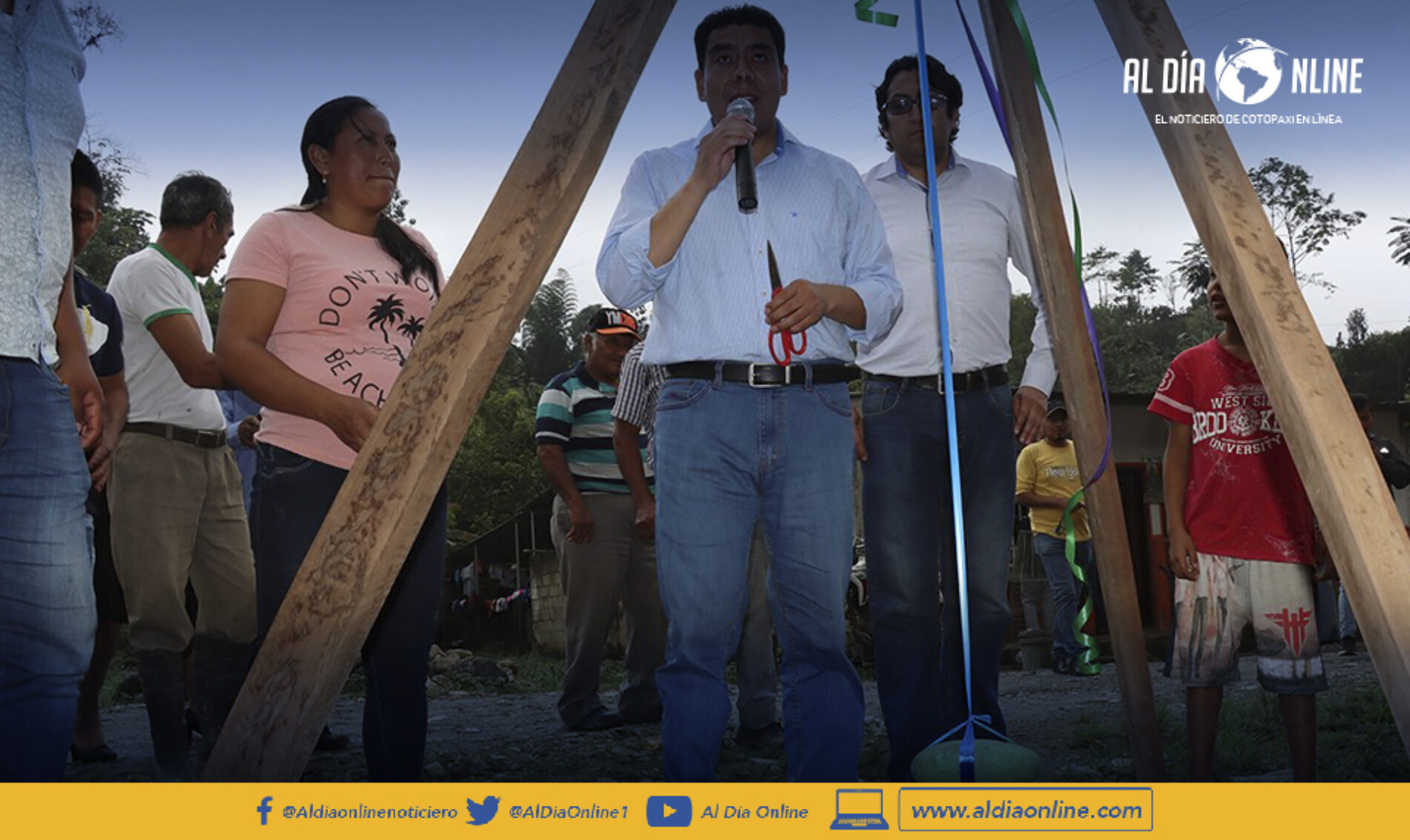 COLOCACIÓN DE LA PRIMERA PIEDRA PARA LA CONSTRUCCIÓN DEL SISTEMA DE AGUA POTABLE EN TINGO LA ESPERANZA