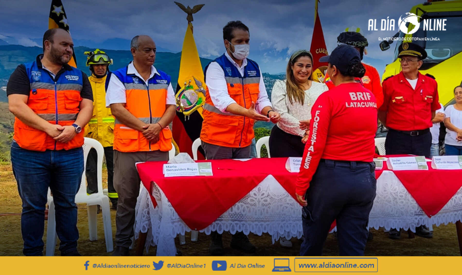 BOMBEROS LATACUNGA, PARTICIPÓ EN LA CERTIFICACIÓN DE  BRIGADAS DE REFUERZO DE INCENDIOS FORESTALES. TIPO B