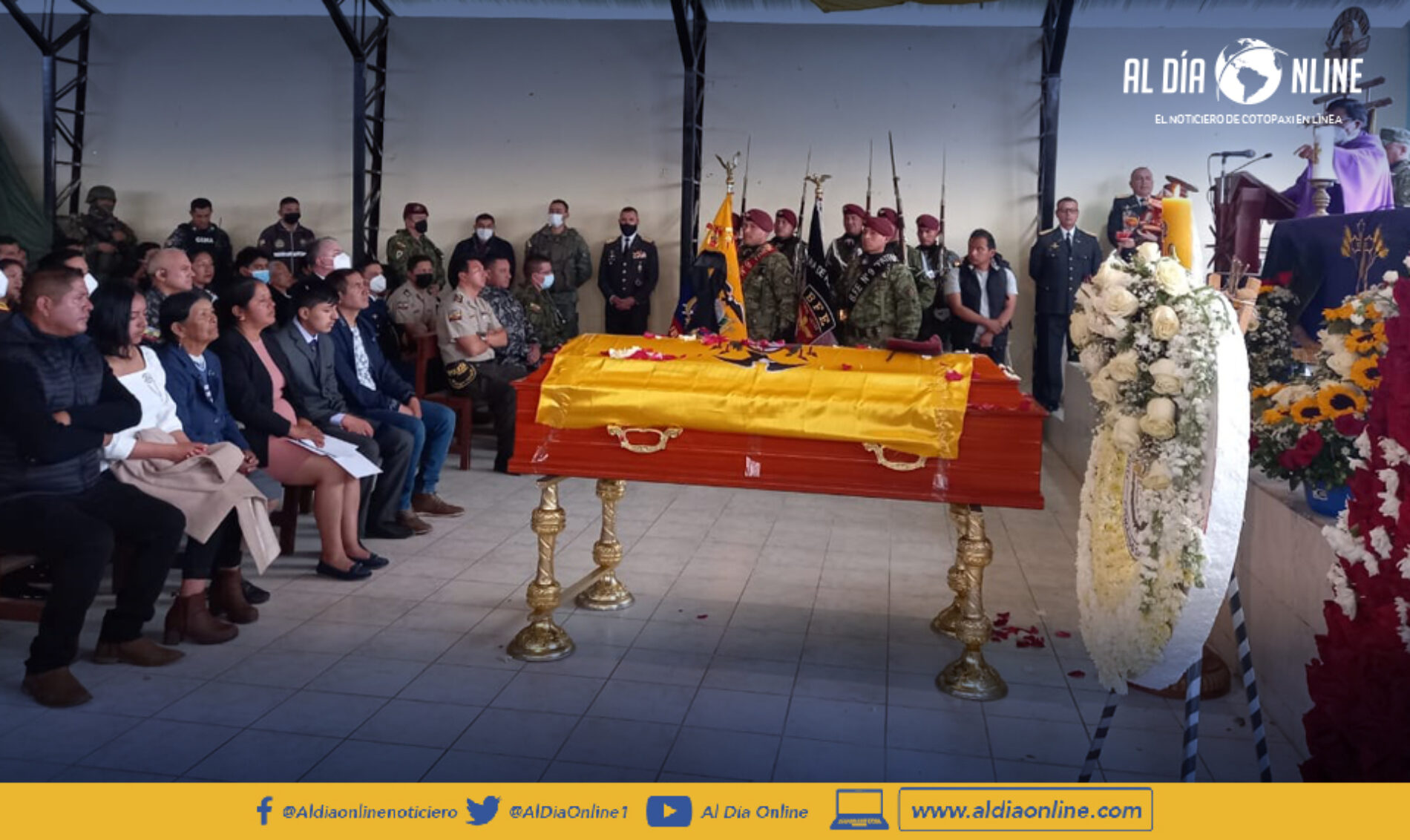 FUERZAS ARMADAS SEPULTAN A MILITAR QUE FALLECIÓ EN UN ATAQUE A CONVOY