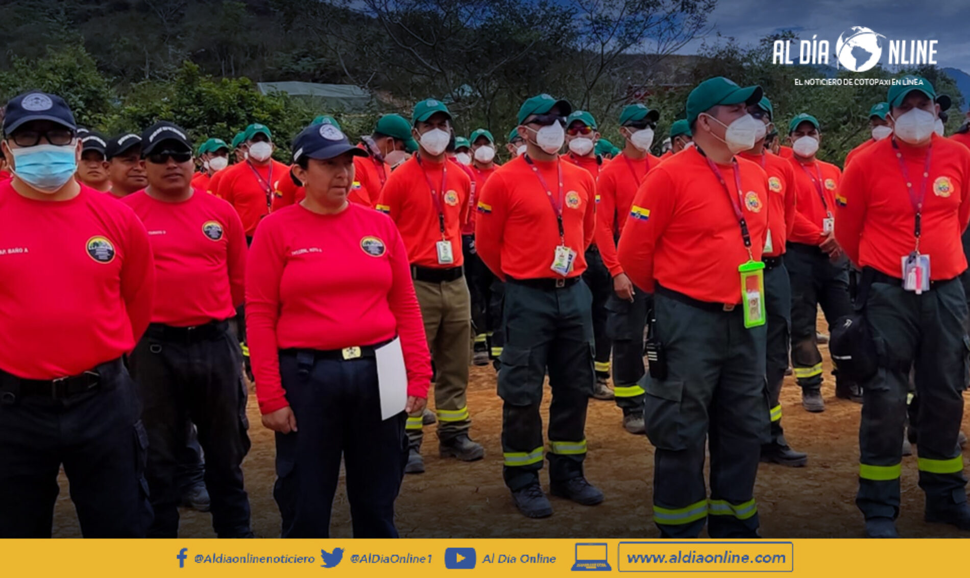 BOMBEROS LATACUNGA, PARTICIPÓ EN LA CERTIFICACIÓN DE  BRIGADAS DE REFUERZO DE INCENDIOS FORESTALES. TIPO B
