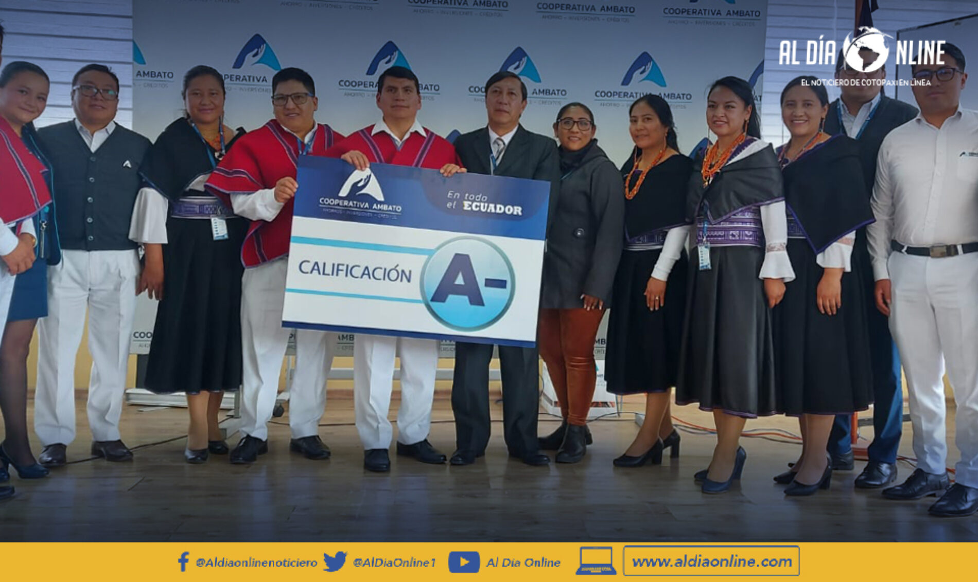COOPERATIVA AMBATO OBTIENE SU CERTIFICACIÓN DE RIESGOS ¨A-¨ OTORGADO POR LA P.C.R. (PACIFIC CREDIT RANKING).