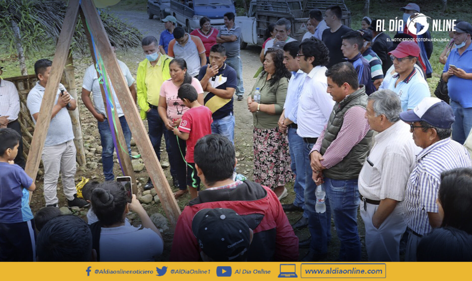 COLOCACIÓN DE LA PRIMERA PIEDRA PARA LA CONSTRUCCIÓN DEL SISTEMA DE AGUA POTABLE EN TINGO LA ESPERANZA