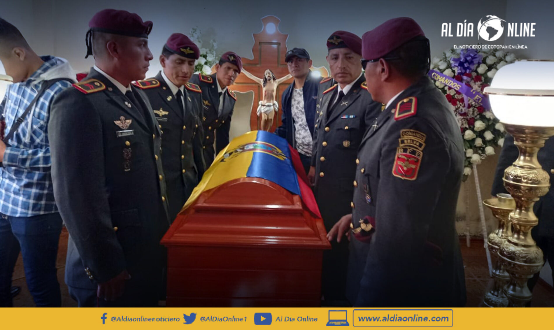FUERZAS ARMADAS SEPULTAN A MILITAR QUE FALLECIÓ EN UN ATAQUE A CONVOY