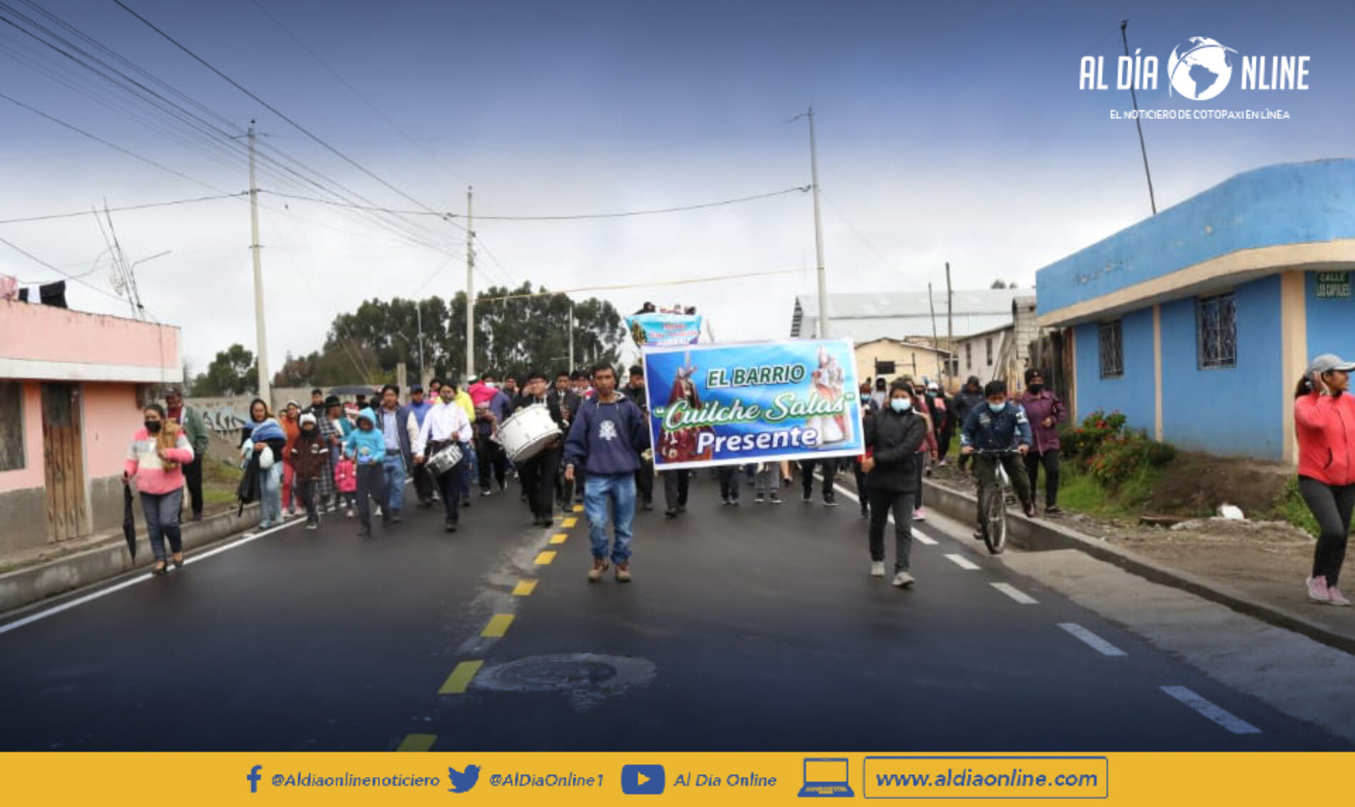PREFECTURA DE COTOPAXI ENTREGÓ NUEVA VÍA ASFALTADA EN PASTOCALLE QUE UNE E35 Y SECTOR DE BOLICHE (VIDEO)