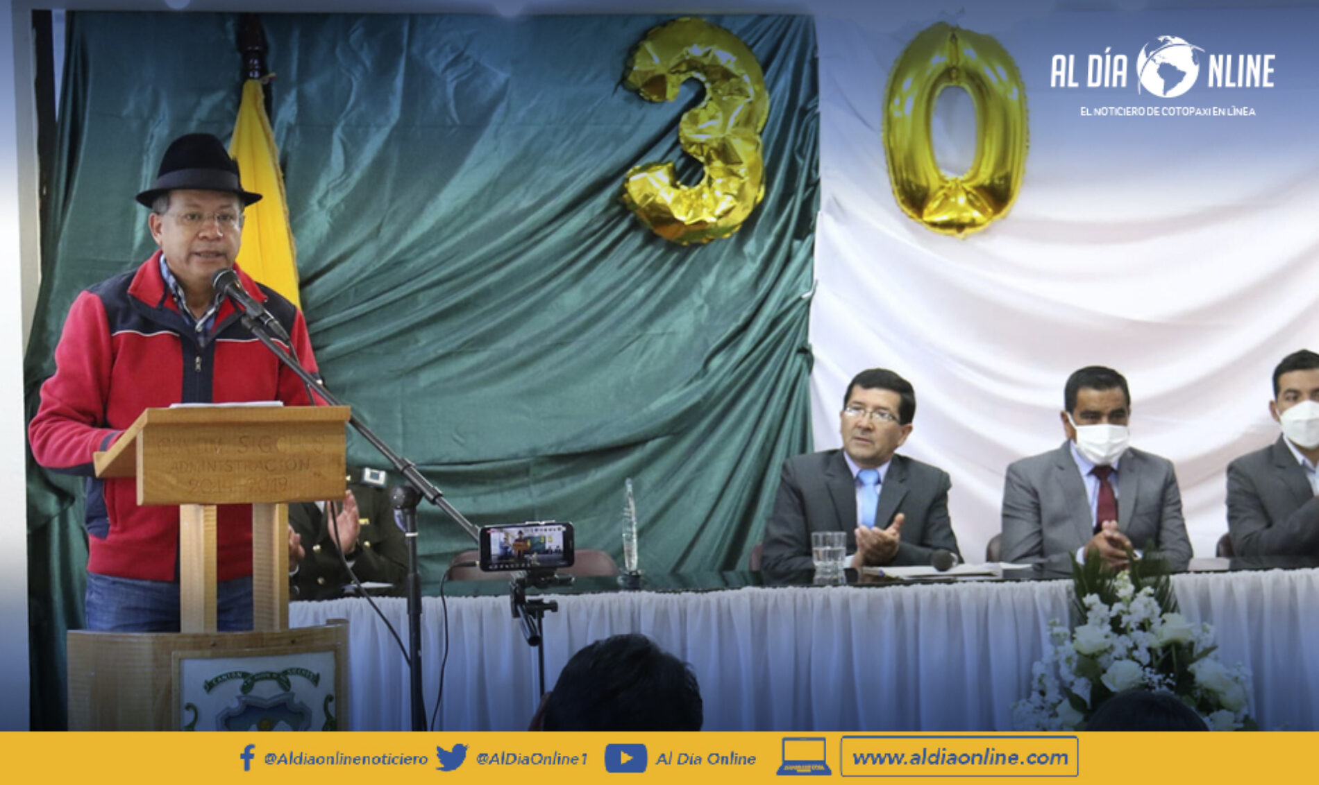 SIGCHOS CELEBRÓ SUS 30 AÑOS DE CANTONIZACIÓN CON VARIOS EVENTOS Y SESIÓN SOLEMNE