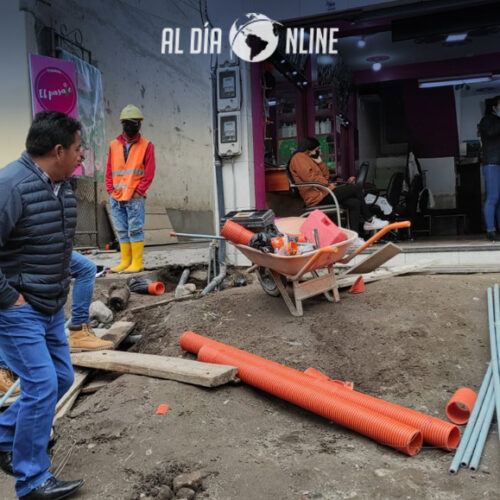 SERVICIO DE AGUA POTABLE EN AV. AMAZONAS AL 100% PESE  A TRABAJOS DE REGENERACIÓN URBANA (VIDEO)