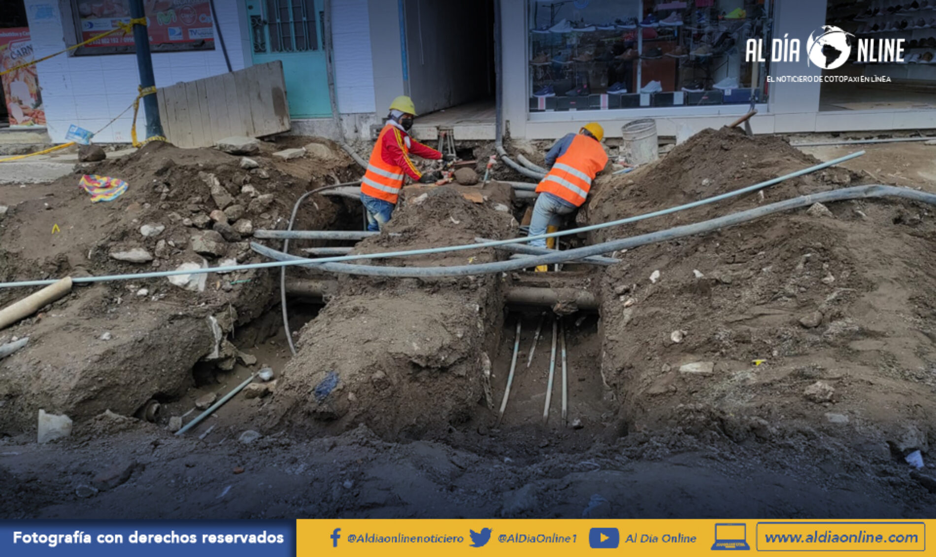 SERVICIO DE AGUA POTABLE EN AV. AMAZONAS AL 100% PESE  A TRABAJOS DE REGENERACIÓN URBANA (VIDEO)