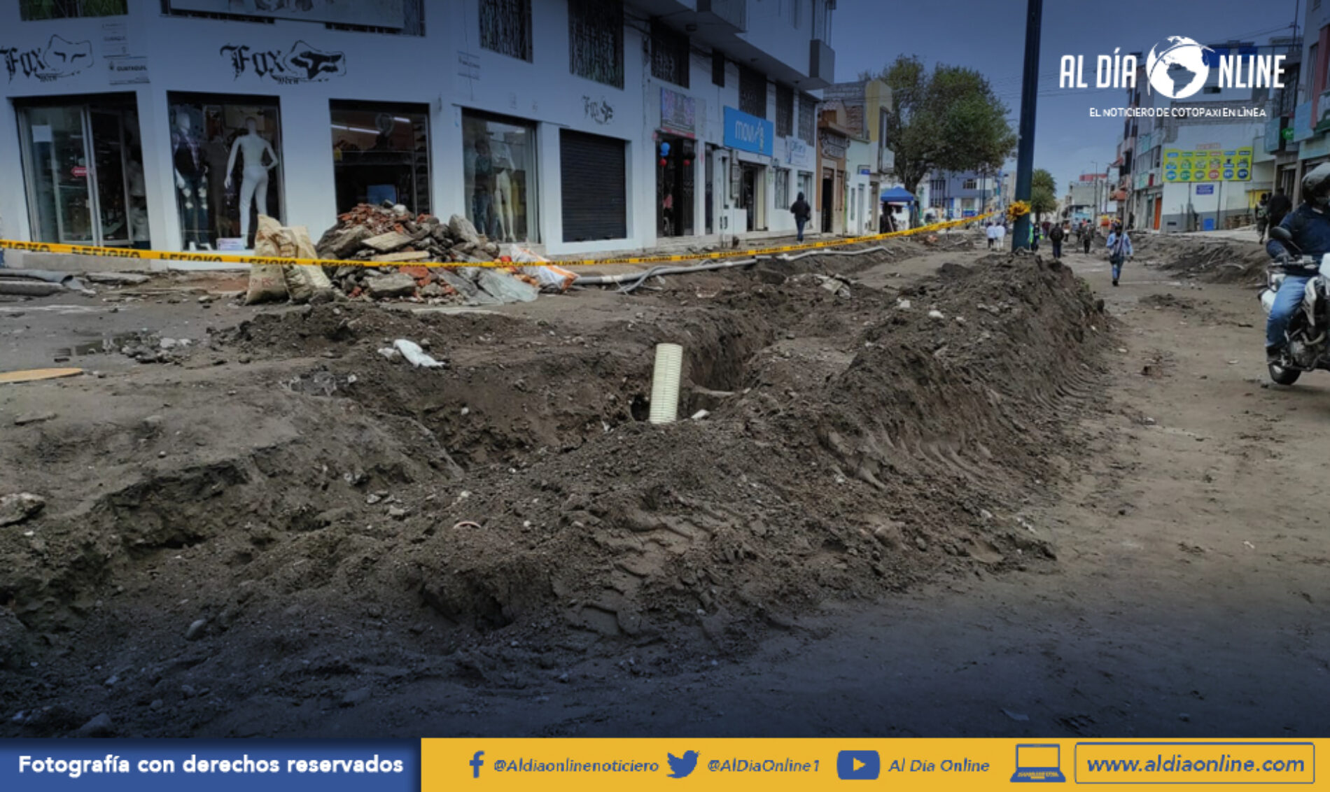 SERVICIO DE AGUA POTABLE EN AV. AMAZONAS AL 100% PESE  A TRABAJOS DE REGENERACIÓN URBANA (VIDEO)