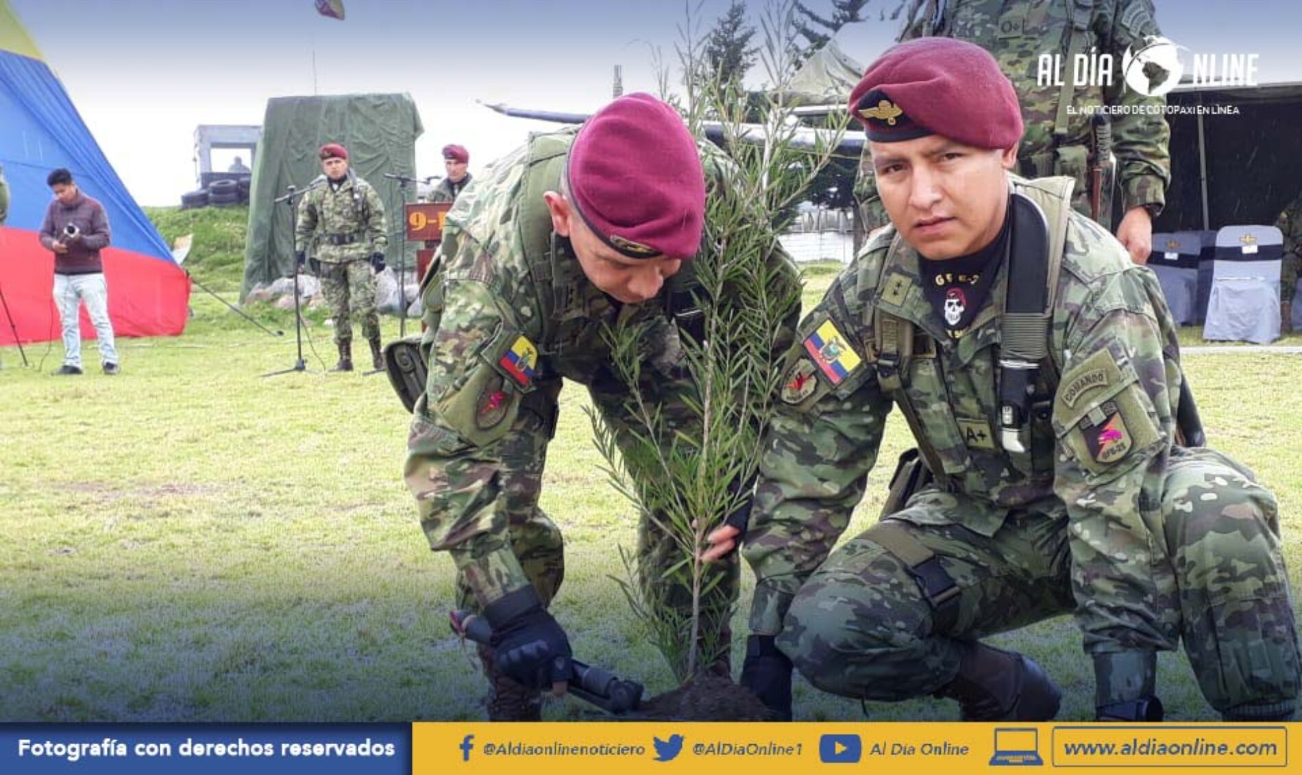 MUNICIPIO DE LATACUNGA DONÓ 1500 ÁRBOLES A BRIGADA DE FUERZAS ESPECIALES. (VIDEO)