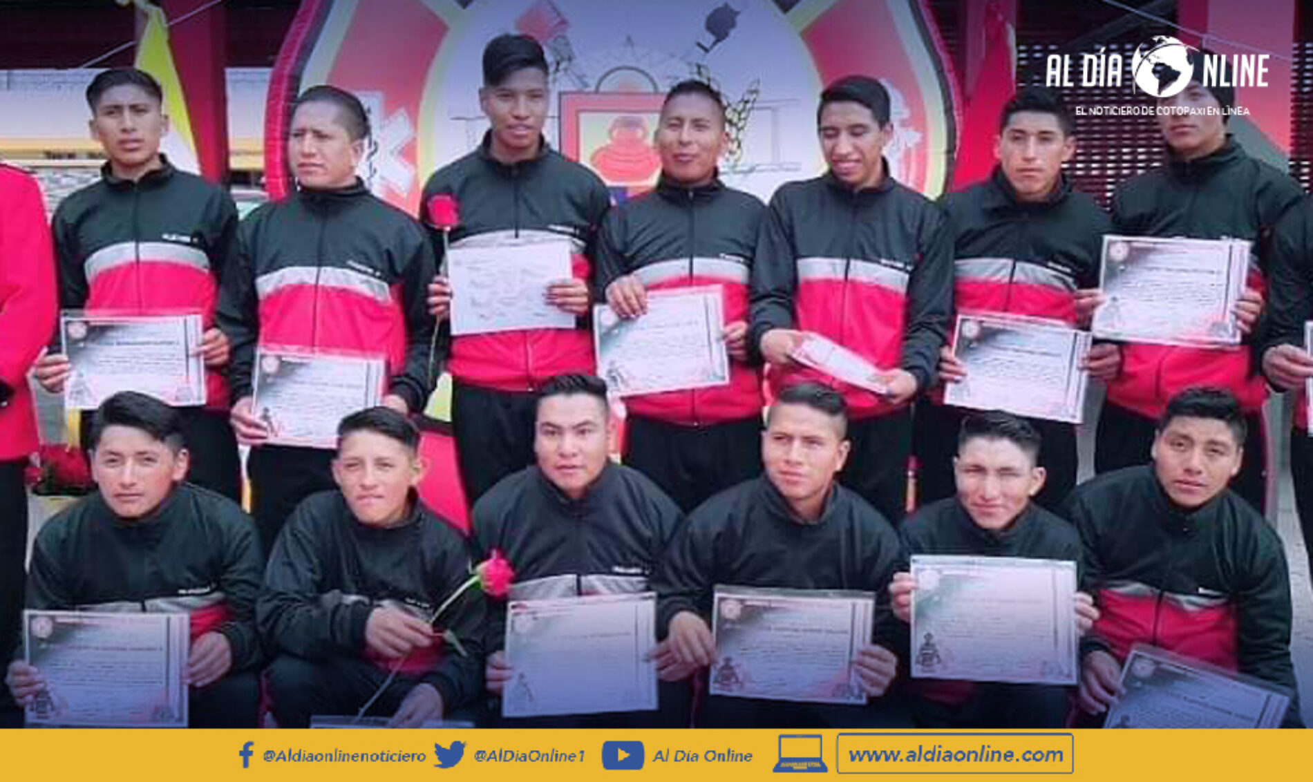 25 RESCATISTAS DE QUILOTOA  FUERON FORMADOS POR EL CUERPO DE BOMBEROS DE PUJILÍ