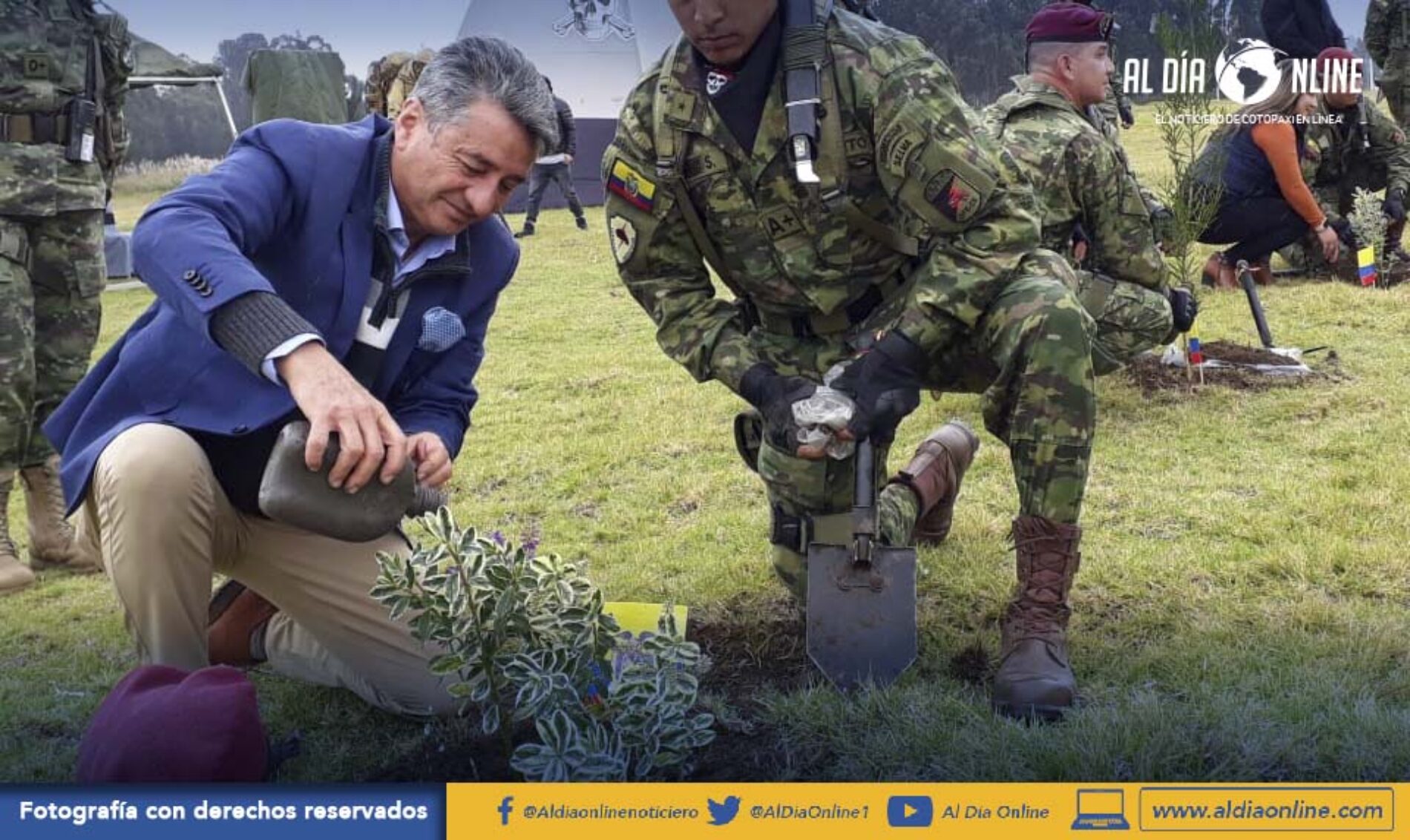 MUNICIPIO DE LATACUNGA DONÓ 1500 ÁRBOLES A BRIGADA DE FUERZAS ESPECIALES. (VIDEO)