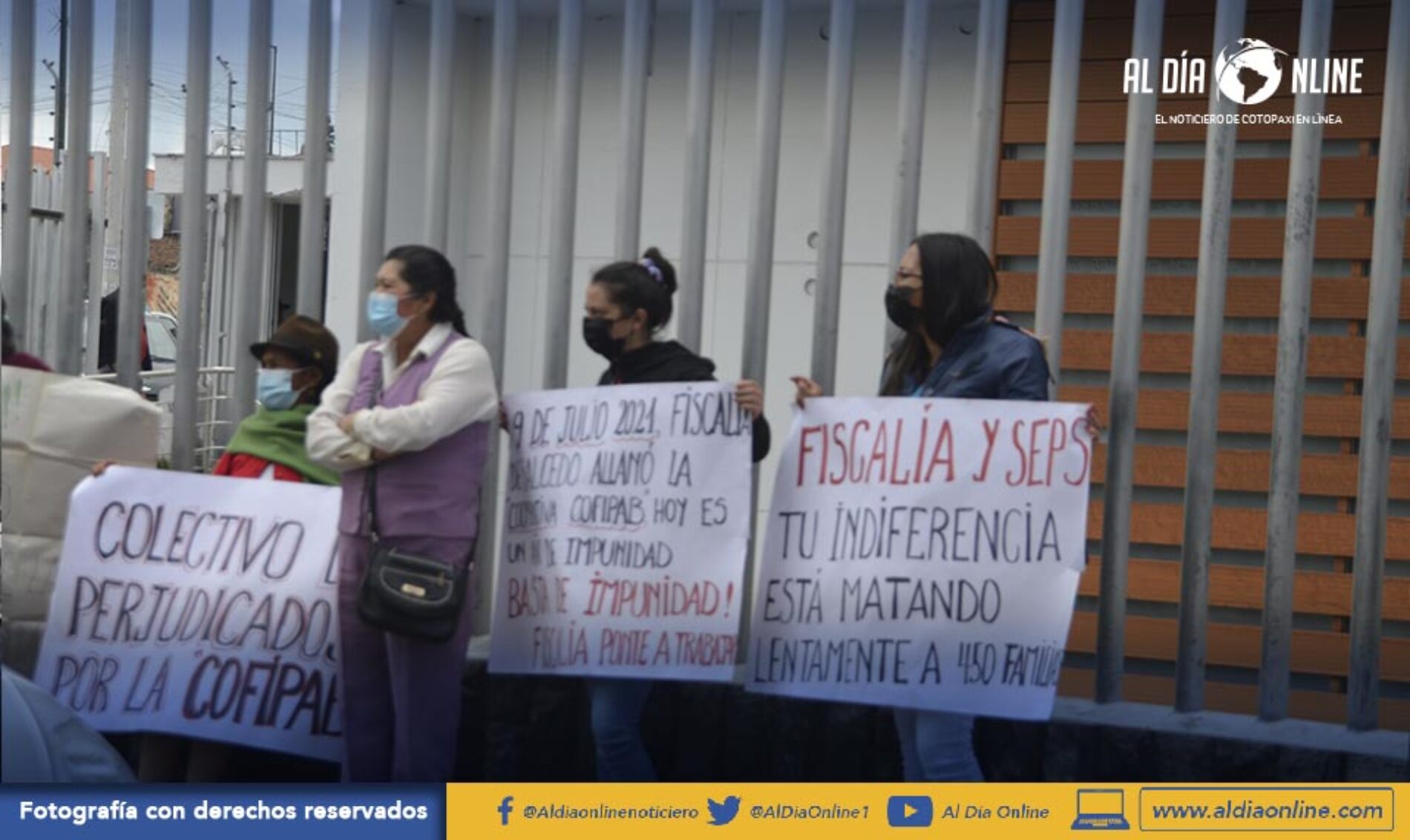 SOCIOS DE LA COP. COFIPAB REALIZARON PLANTÓN SOLICITANDO JUSTICIA. (VIDEO)