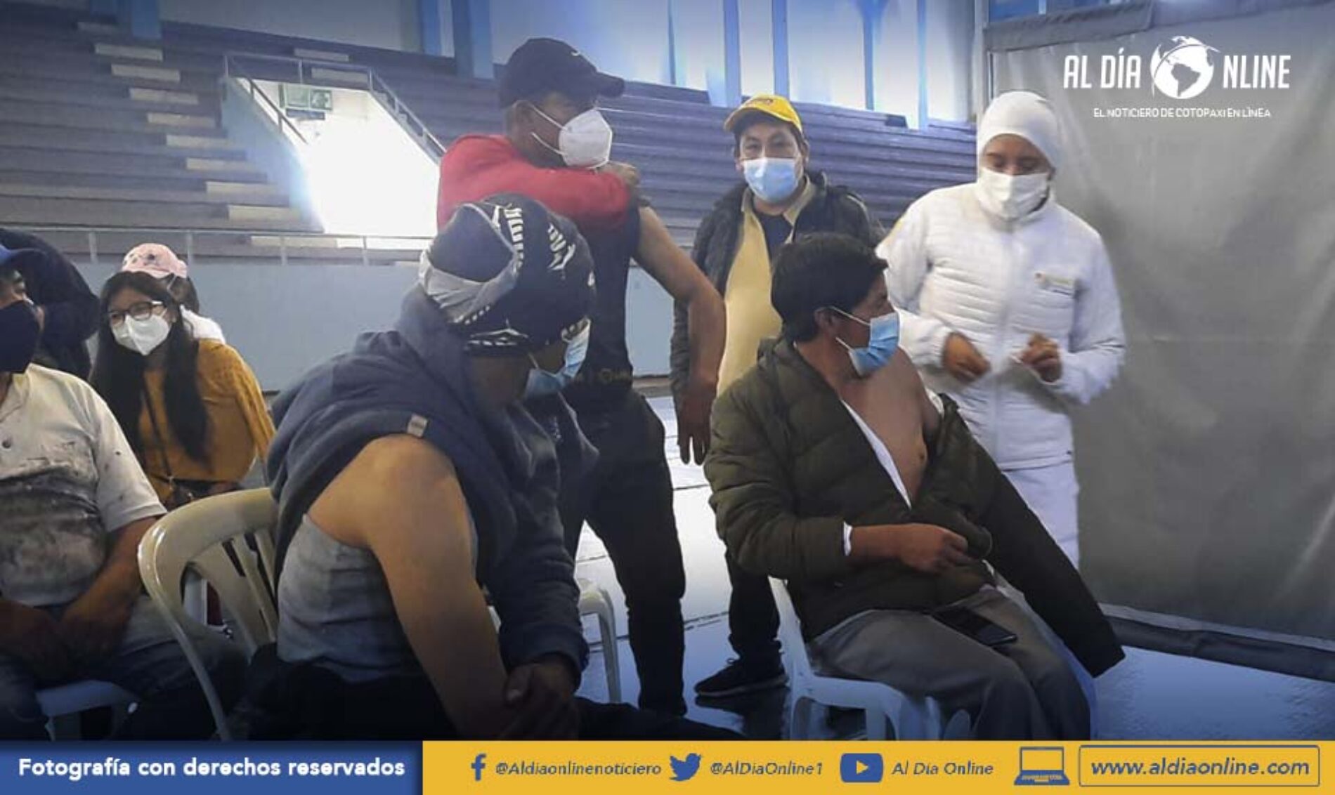 CON ATENCIÓN DE 08H00 A 16:00 PUNTO DE VACUNACIÓN DEL COLISEO MAYOR SE REAPERTURA. (VIDEO)
