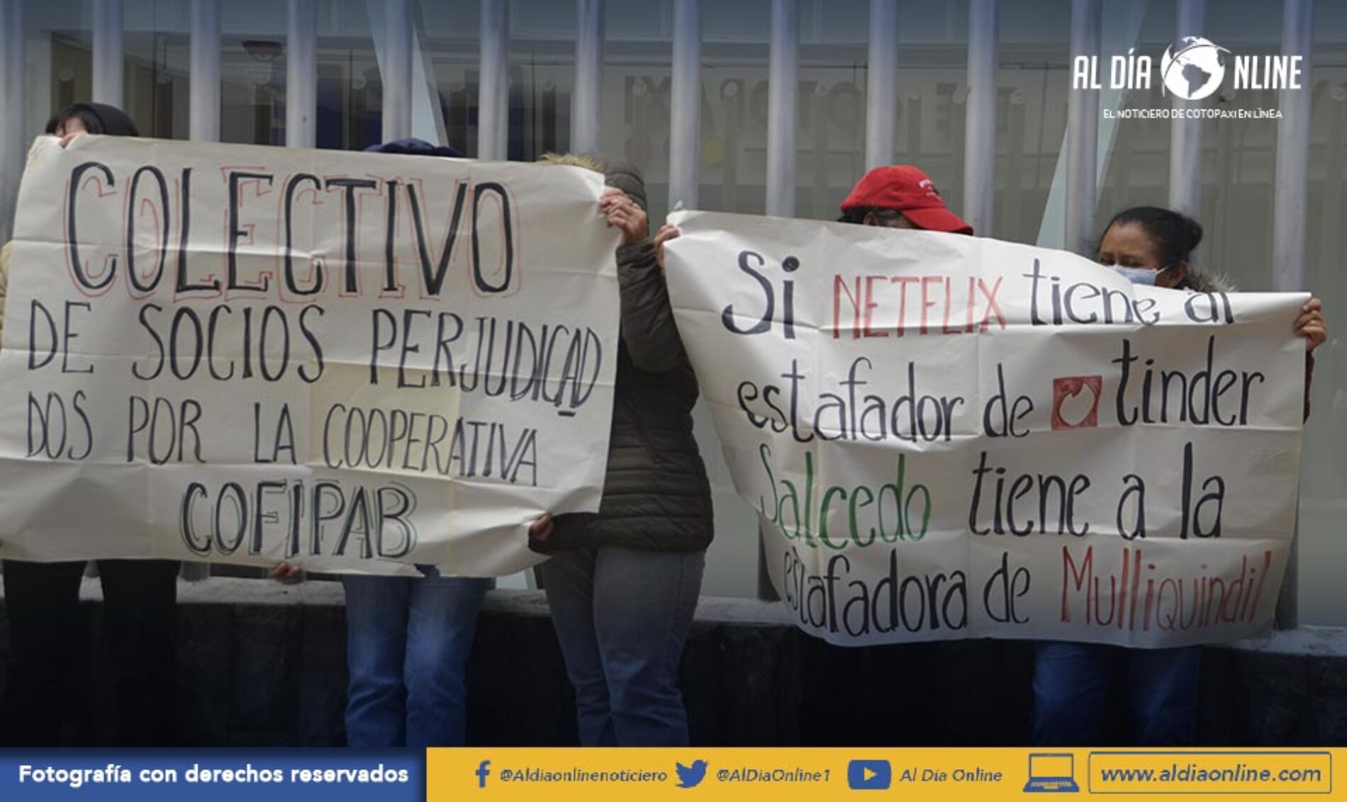 SOCIOS DE LA COP. COFIPAB REALIZARON PLANTÓN SOLICITANDO JUSTICIA. (VIDEO)
