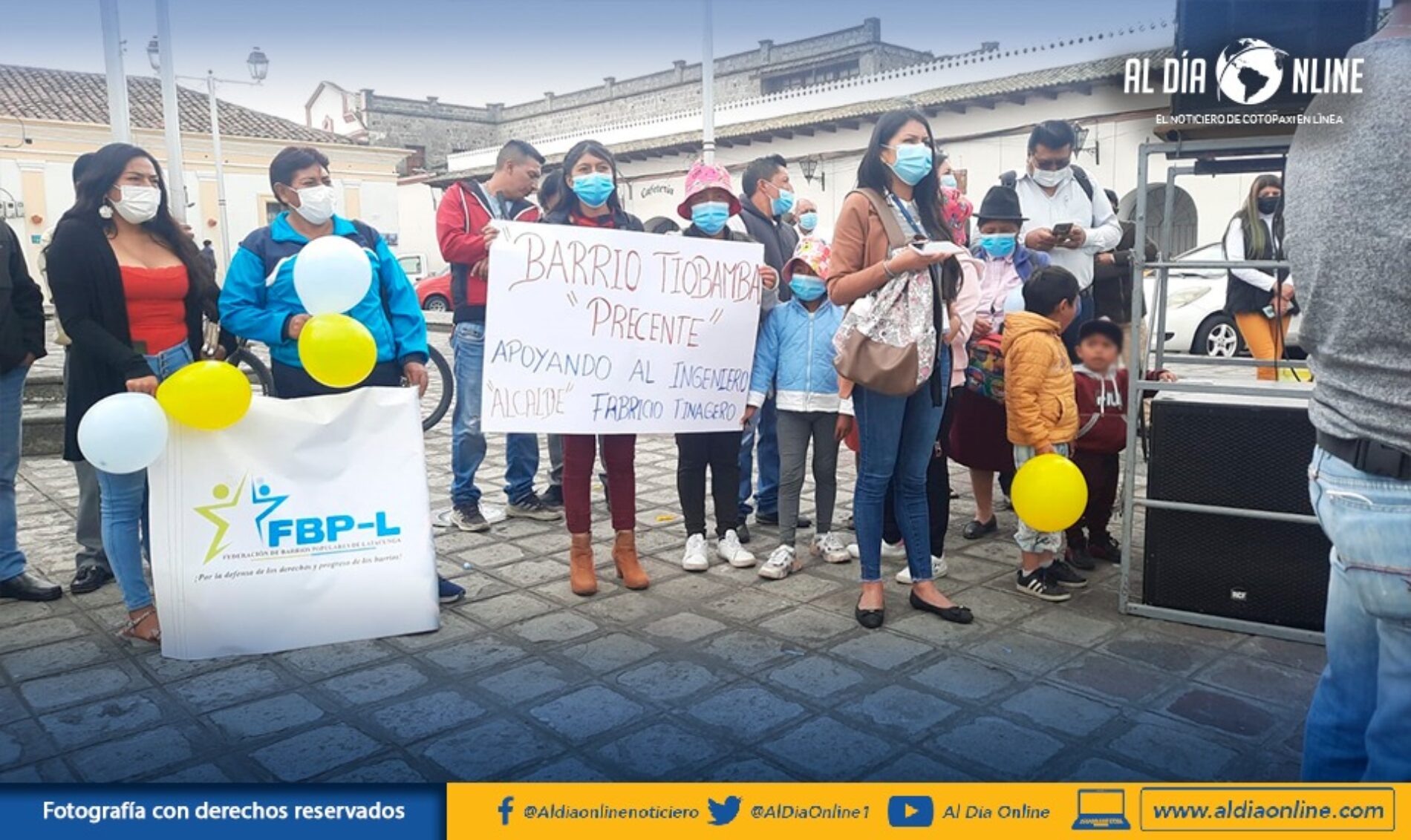 SECTORES SOCIALES PIDEN POSTULARSE A LA ALCALDÍA DE LATACUNGA A FABRICIO TINAJERO. (VIDEO)