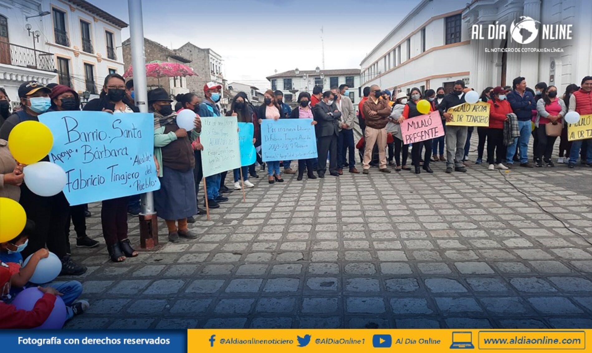 SECTORES SOCIALES PIDEN POSTULARSE A LA ALCALDÍA DE LATACUNGA A FABRICIO TINAJERO. (VIDEO)