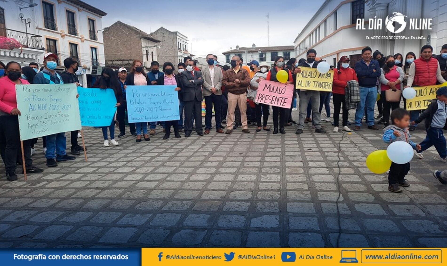 SECTORES SOCIALES PIDEN POSTULARSE A LA ALCALDÍA DE LATACUNGA A FABRICIO TINAJERO. (VIDEO)