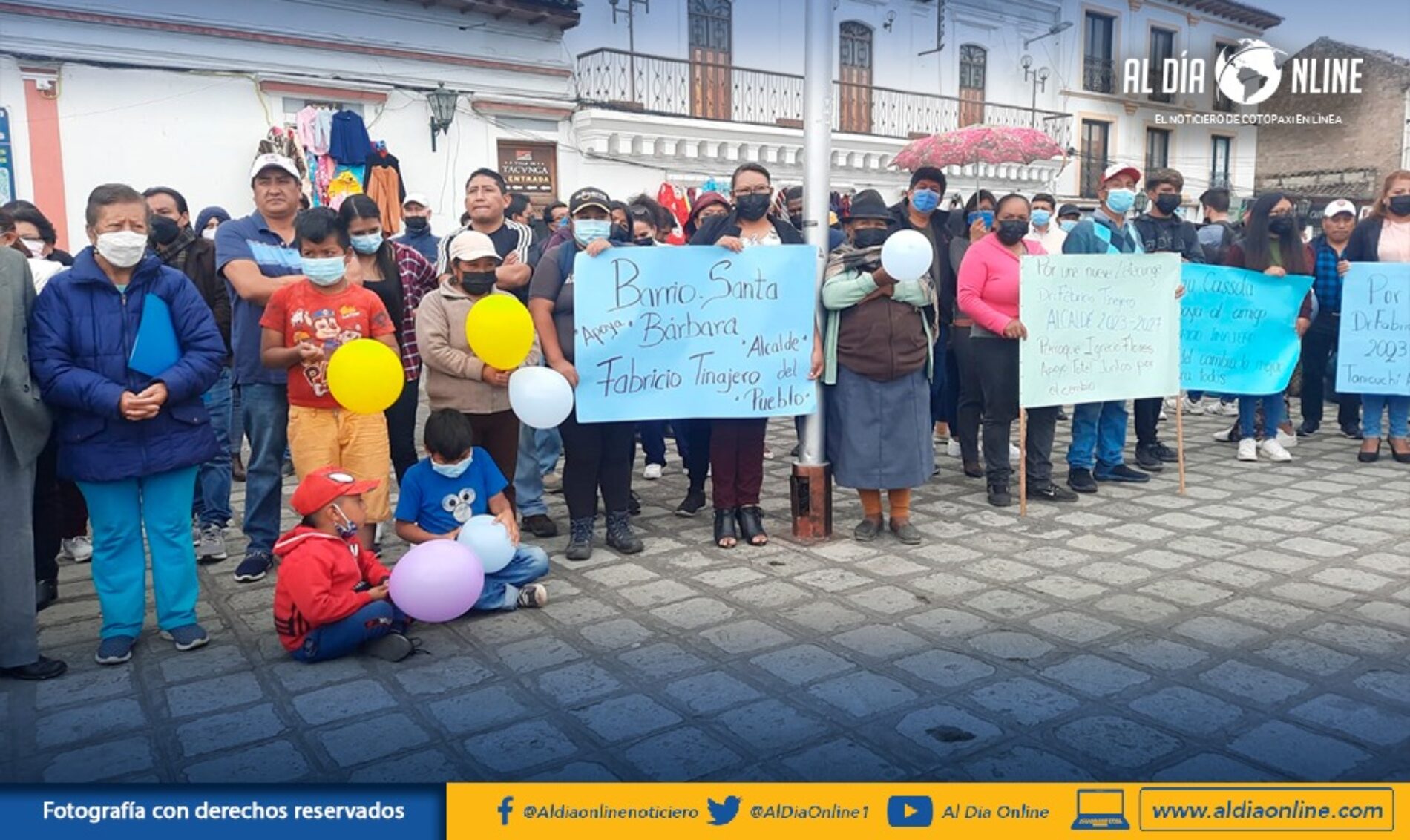 SECTORES SOCIALES PIDEN POSTULARSE A LA ALCALDÍA DE LATACUNGA A FABRICIO TINAJERO. (VIDEO)