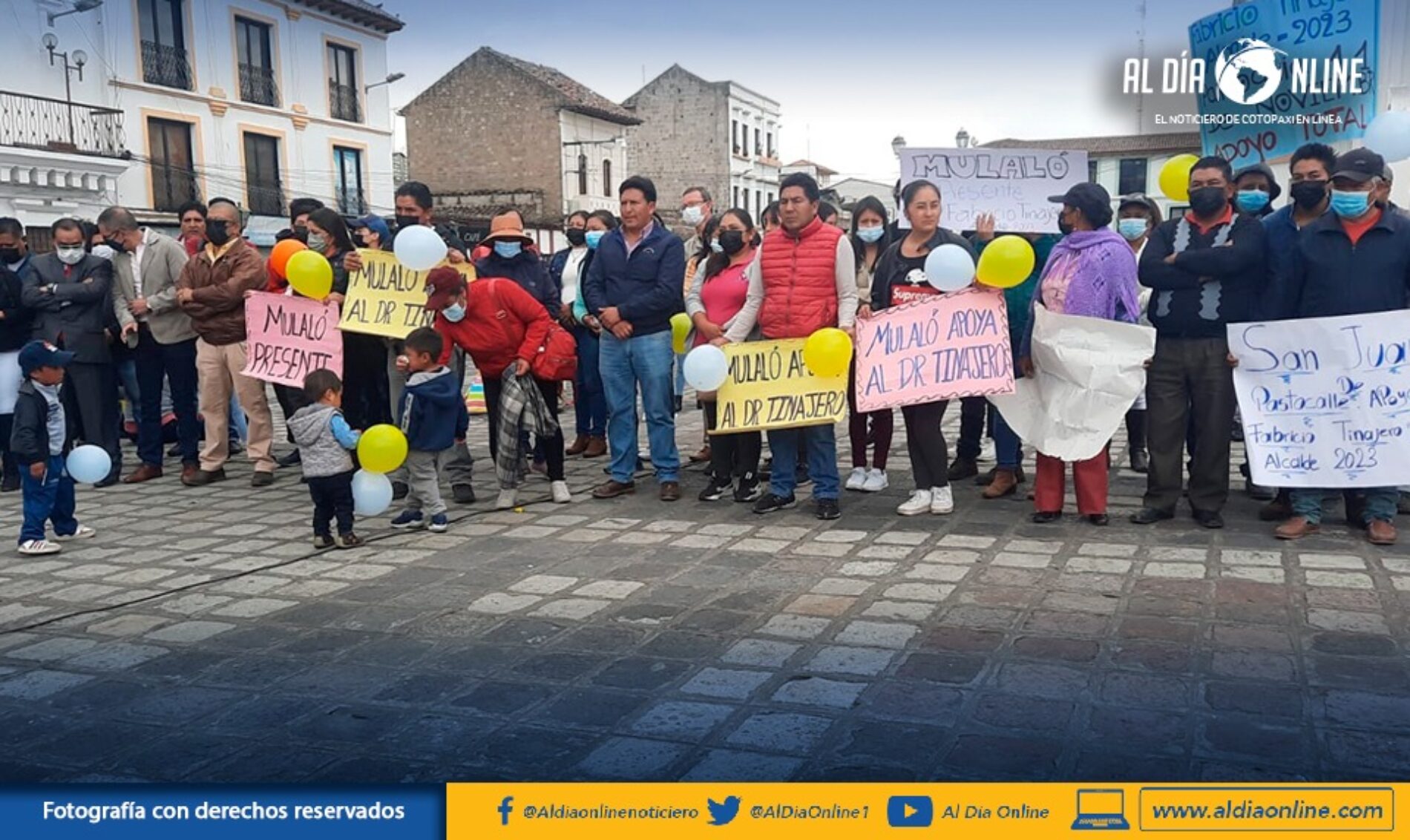 SECTORES SOCIALES PIDEN POSTULARSE A LA ALCALDÍA DE LATACUNGA A FABRICIO TINAJERO. (VIDEO)