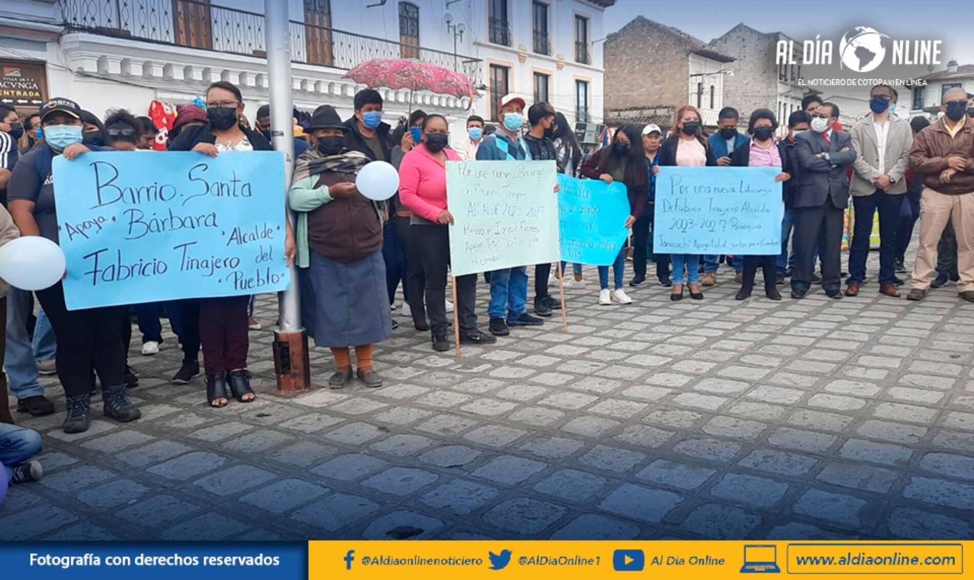 SECTORES SOCIALES PIDEN POSTULARSE A LA ALCALDÍA DE LATACUNGA A FABRICIO TINAJERO. (VIDEO)