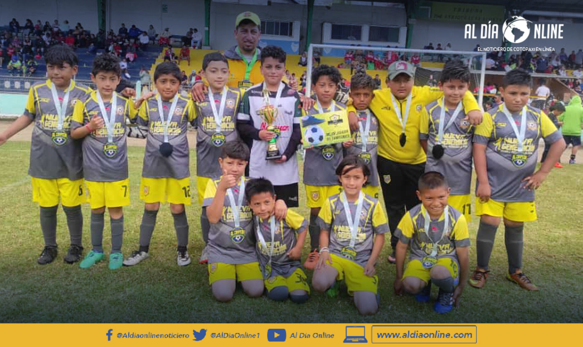 ESC. DE FÚTBOL NUEVA GENERACIÓN, CATEGORÍA SUB. 10  VICE CAMPEÓN DE LA COPA “BAÑOS DE AGUA SANTA 2022” (VIDEO)