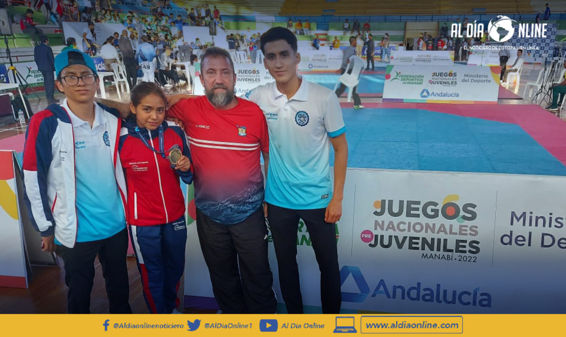 COTOPAXI COMIENZA A SUMAR MEDALLAS EN JUEGOS NACIONAL PRE JUVENILES MANABÍ 2022