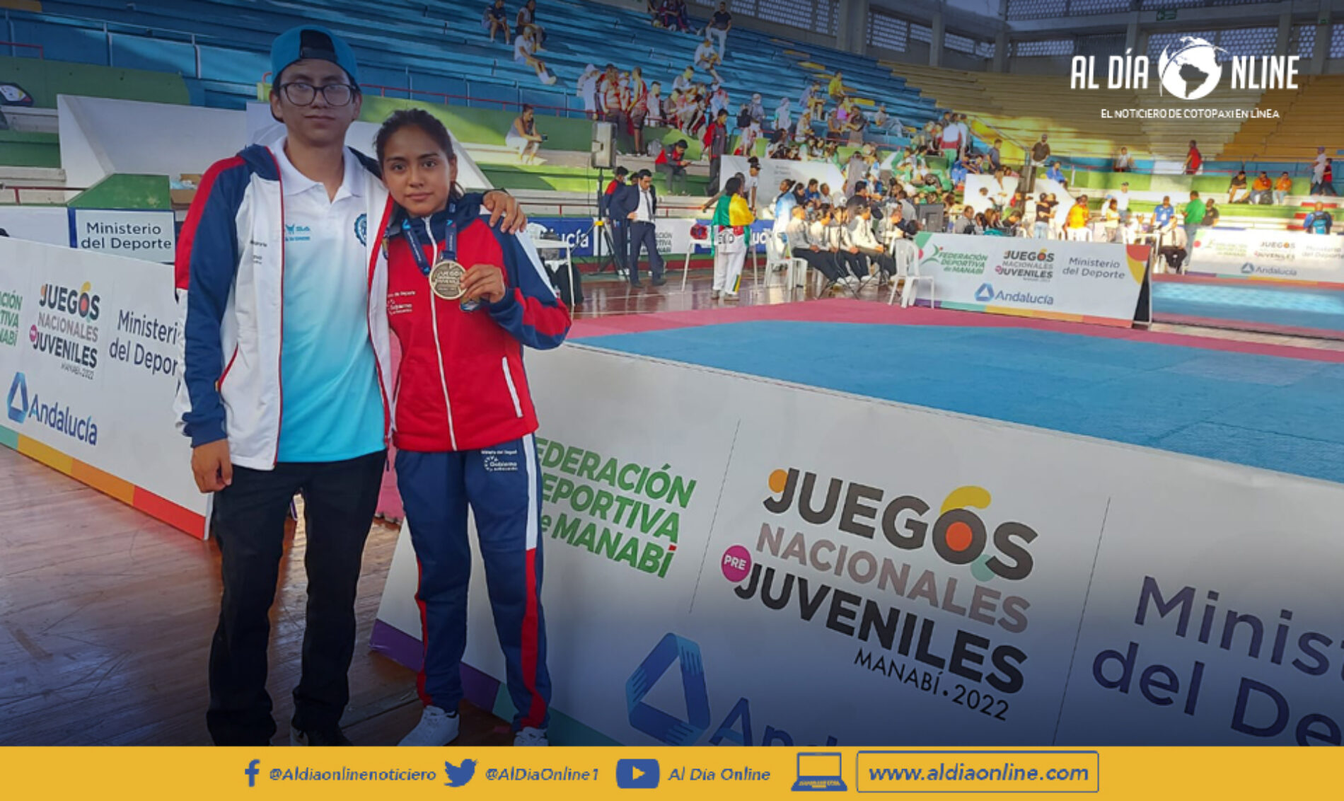 COTOPAXI COMIENZA A SUMAR MEDALLAS EN JUEGOS NACIONAL PRE JUVENILES MANABÍ 2022