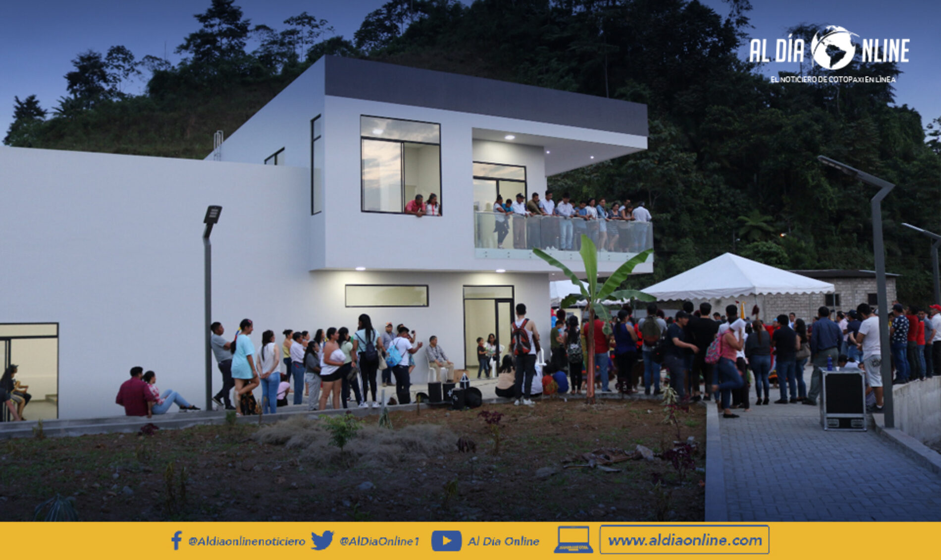 PREFECTO JORGE GUAMÁN INAUGURÓ OFICIALMENTE EDIFICIO EN EL SUBTRÓPICO DE COTOPAXI  (VIDEO)