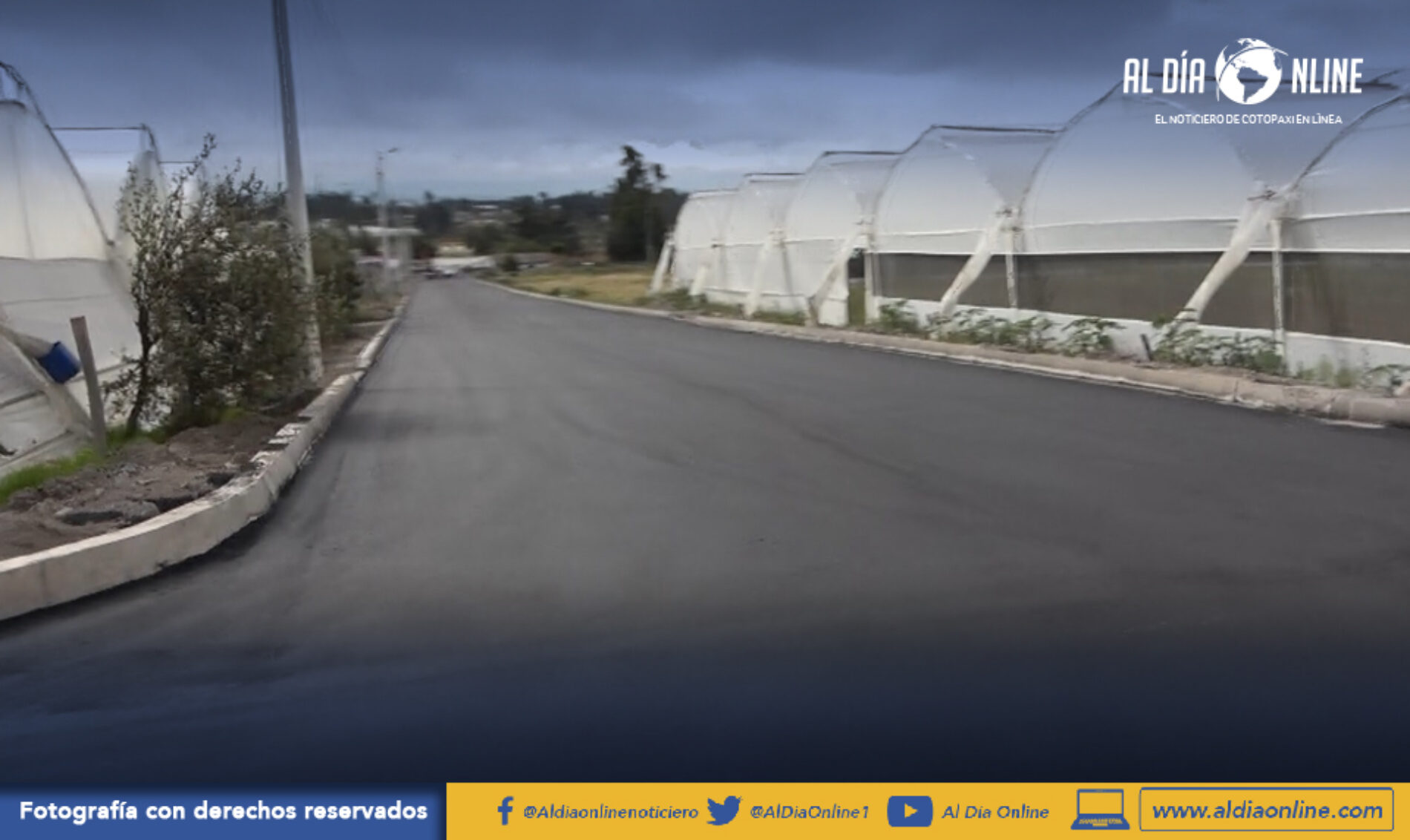 CARLOSAMA Y SAN JUAN DE BELLAVISTA SE BENEFICIAN DE ASFALTADO DE VÍA CON INVERSIÓN DE 307 MIL DÓLARES (VIDEO)