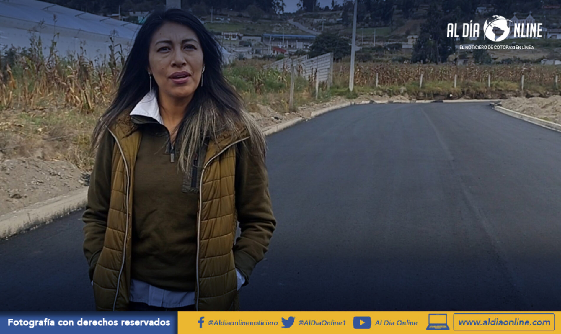 CARLOSAMA Y SAN JUAN DE BELLAVISTA SE BENEFICIAN DE ASFALTADO DE VÍA CON INVERSIÓN DE 307 MIL DÓLARES (VIDEO)