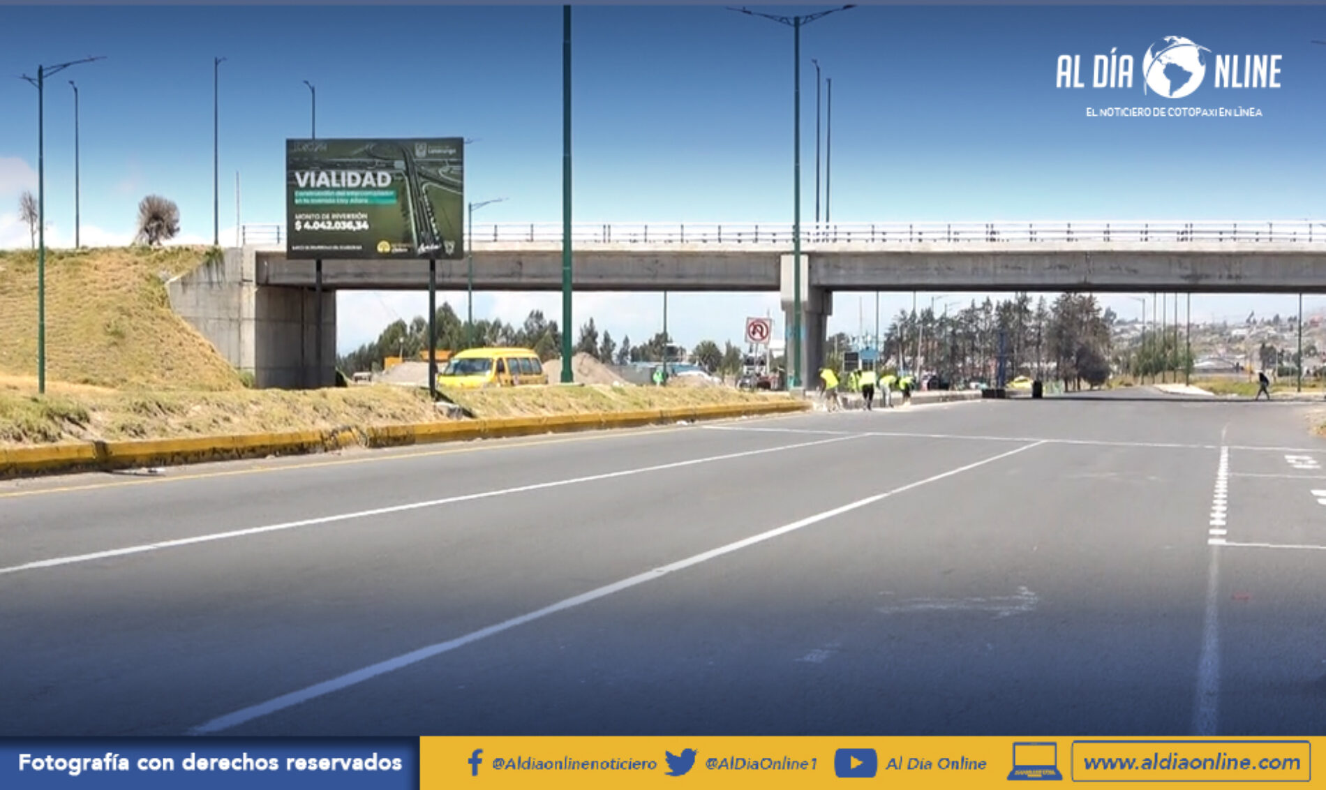 INTERCAMBIADOR DE INGRESO NORTE DE LATACUNGA EN QUINCE DIAS SE INAUGURA Y TRABAJOS DE AMPLIACIÓN DE VÍA (VIDEOS)