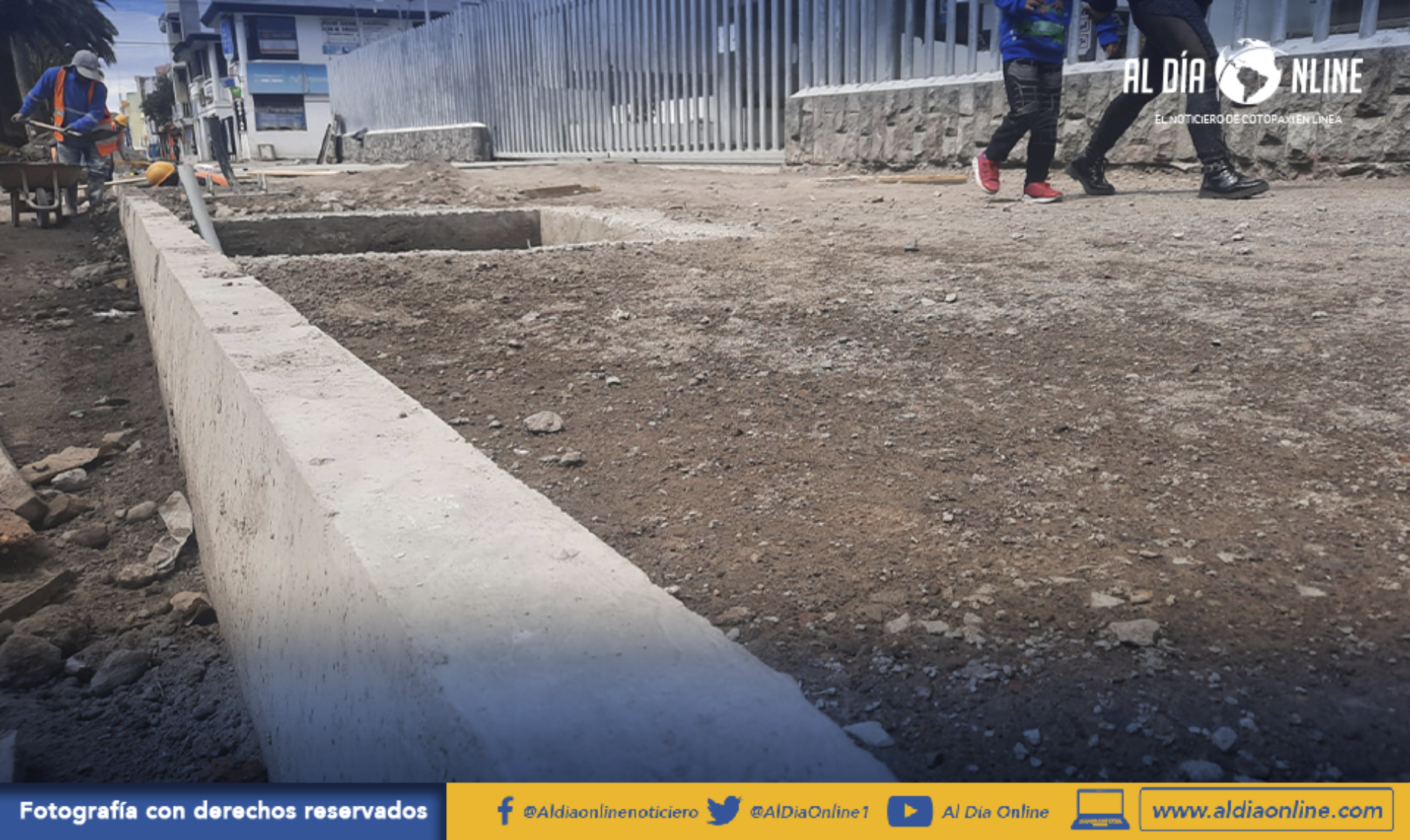 MORADORES DE AV. AMAZONAS CON MALESTAR POR TAMAÑO DE NUEVAS ACERAS.