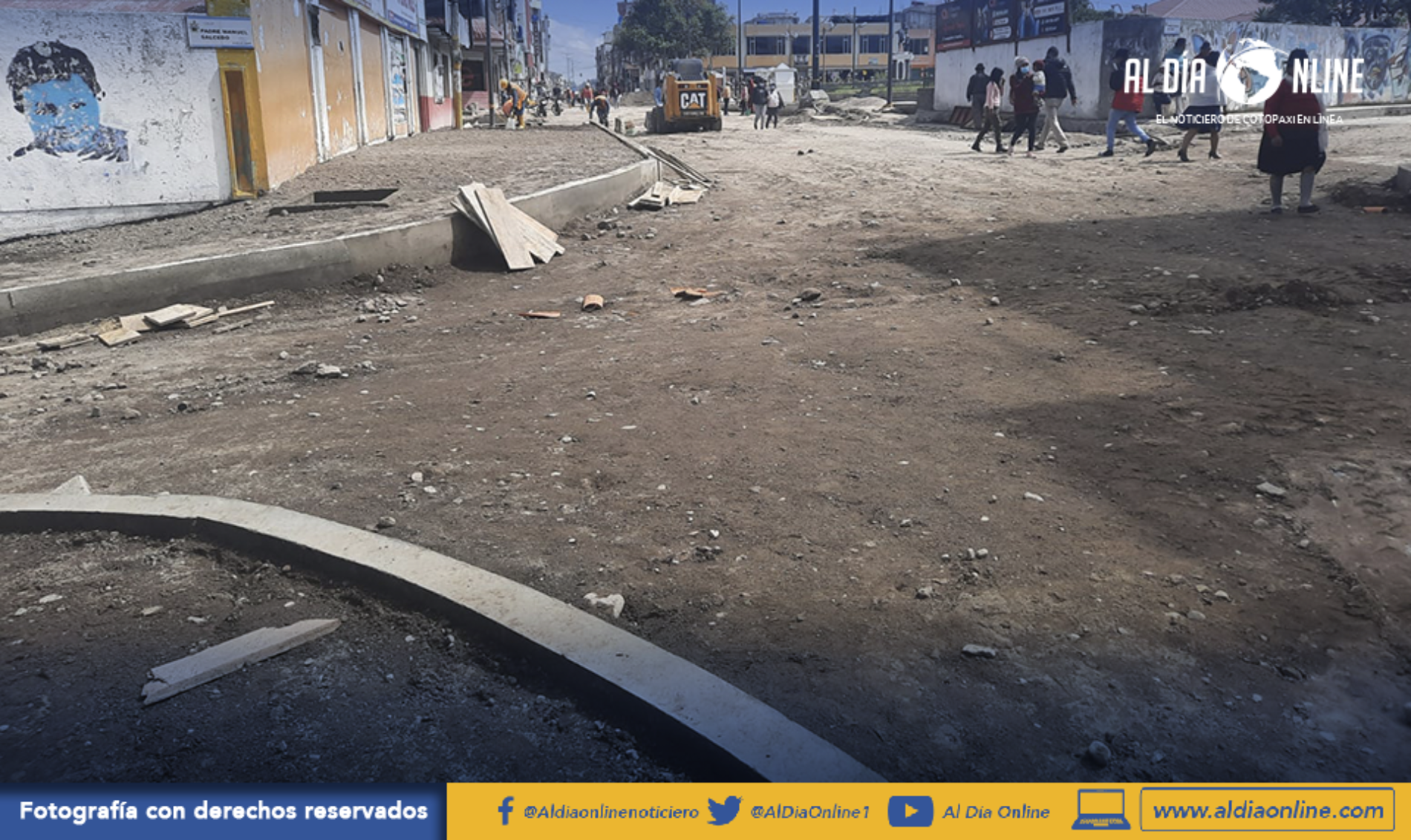 MORADORES DE AV. AMAZONAS CON MALESTAR POR TAMAÑO DE NUEVAS ACERAS.